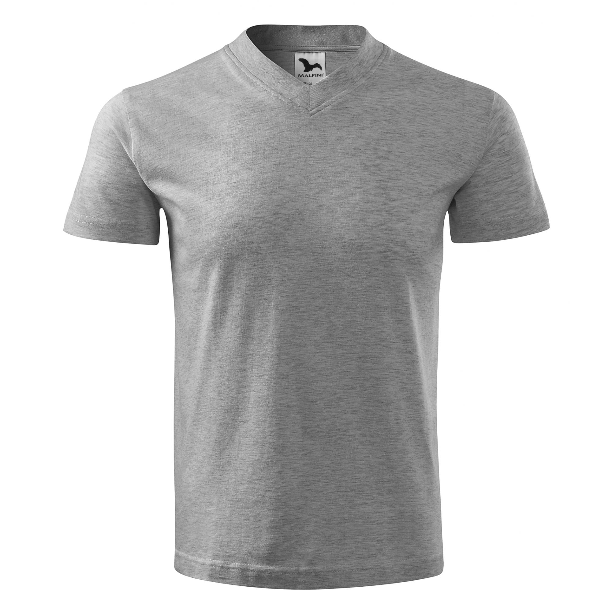 Tricou unisex V-neck 102 Gri inchis 3XL
