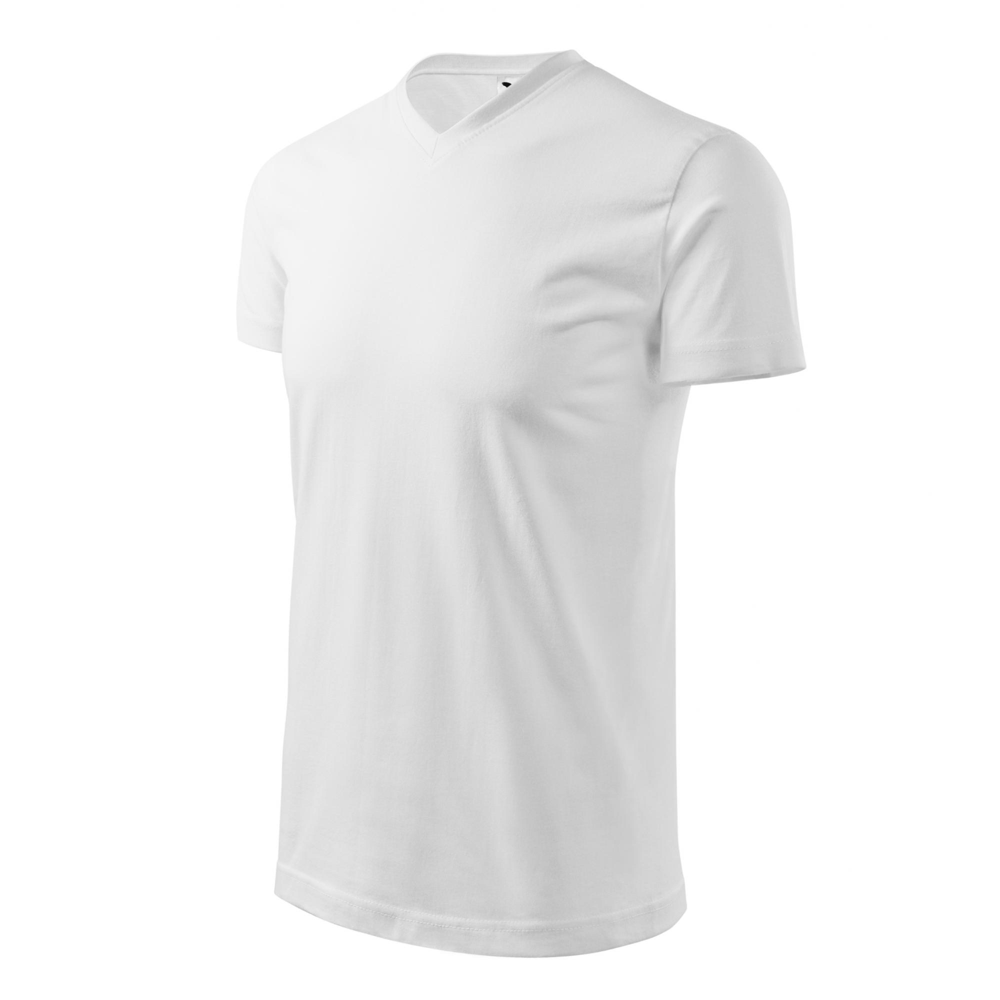 Tricou unisex Heavy V-neck 111 Alb