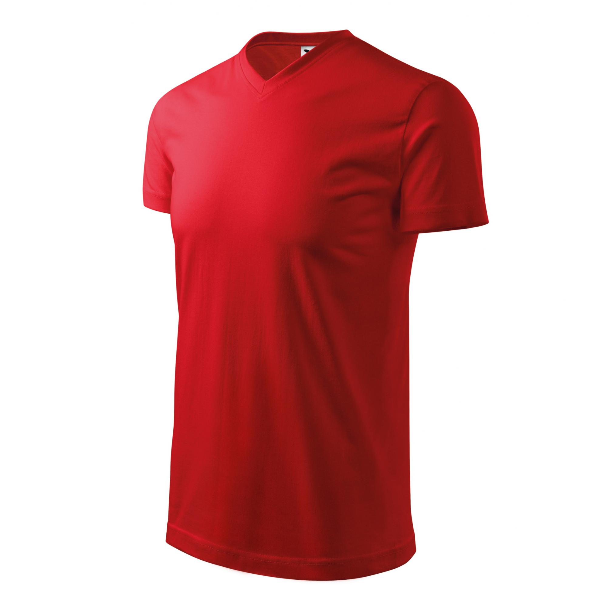 Tricou unisex Heavy V-neck 111 Roșu