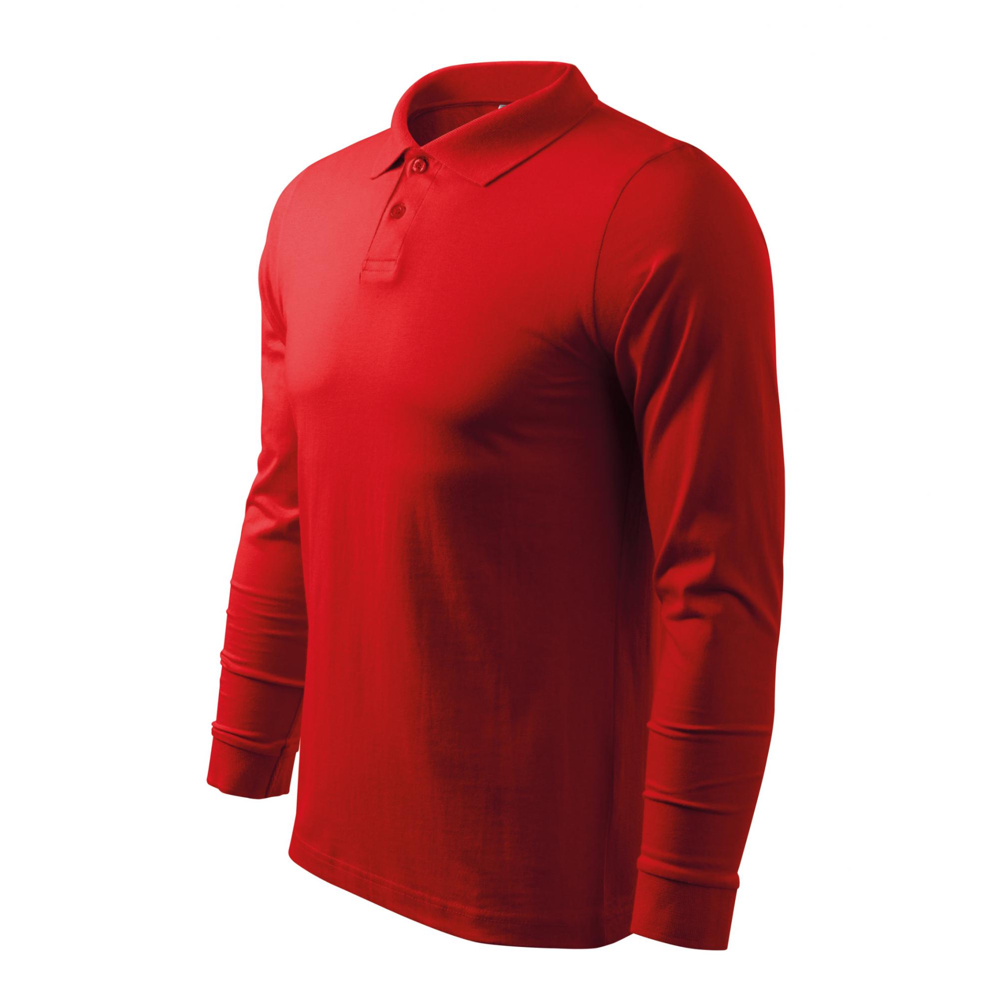 Tricou polo pentru bărbaţi Single J. LS 211 Roșu