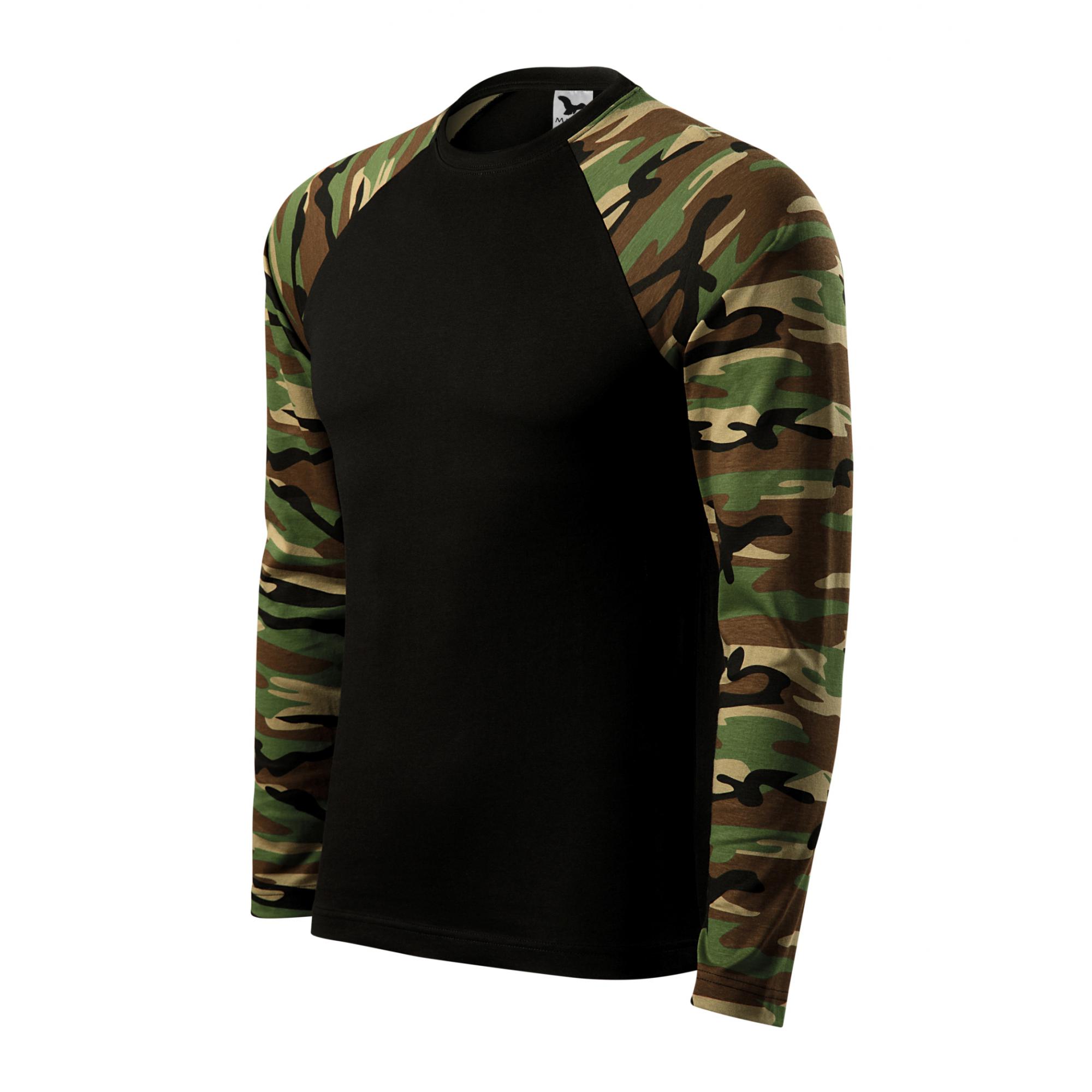 Tricou unisex Camouflage LS 166 Camuflaj maro