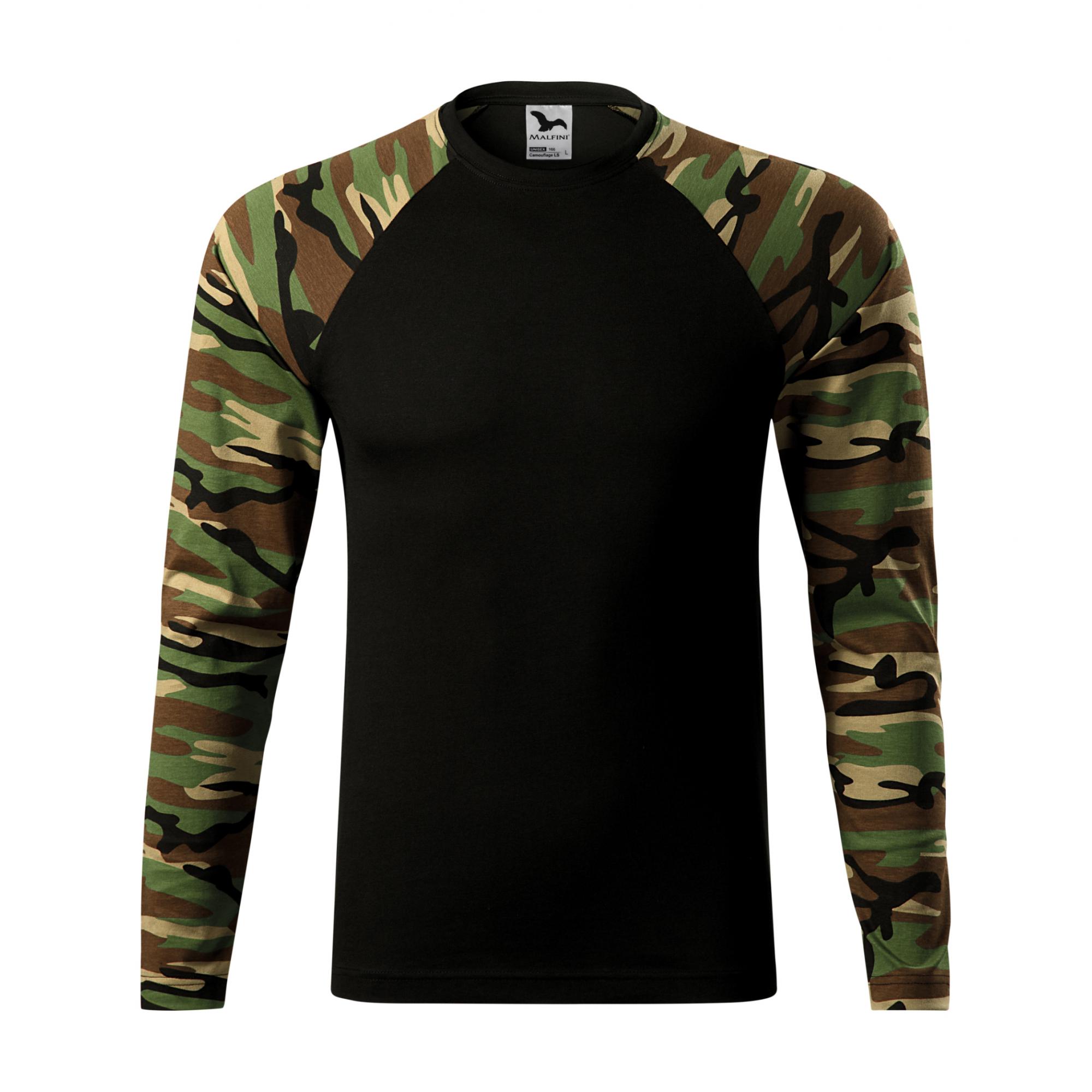 Tricou unisex Camouflage LS 166 Camuflaj maro XL