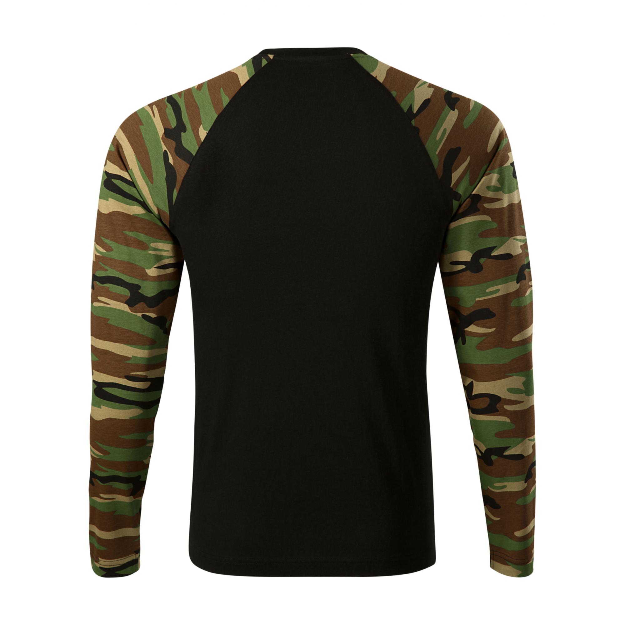 Tricou unisex Camouflage LS 166 Camuflaj maro XL