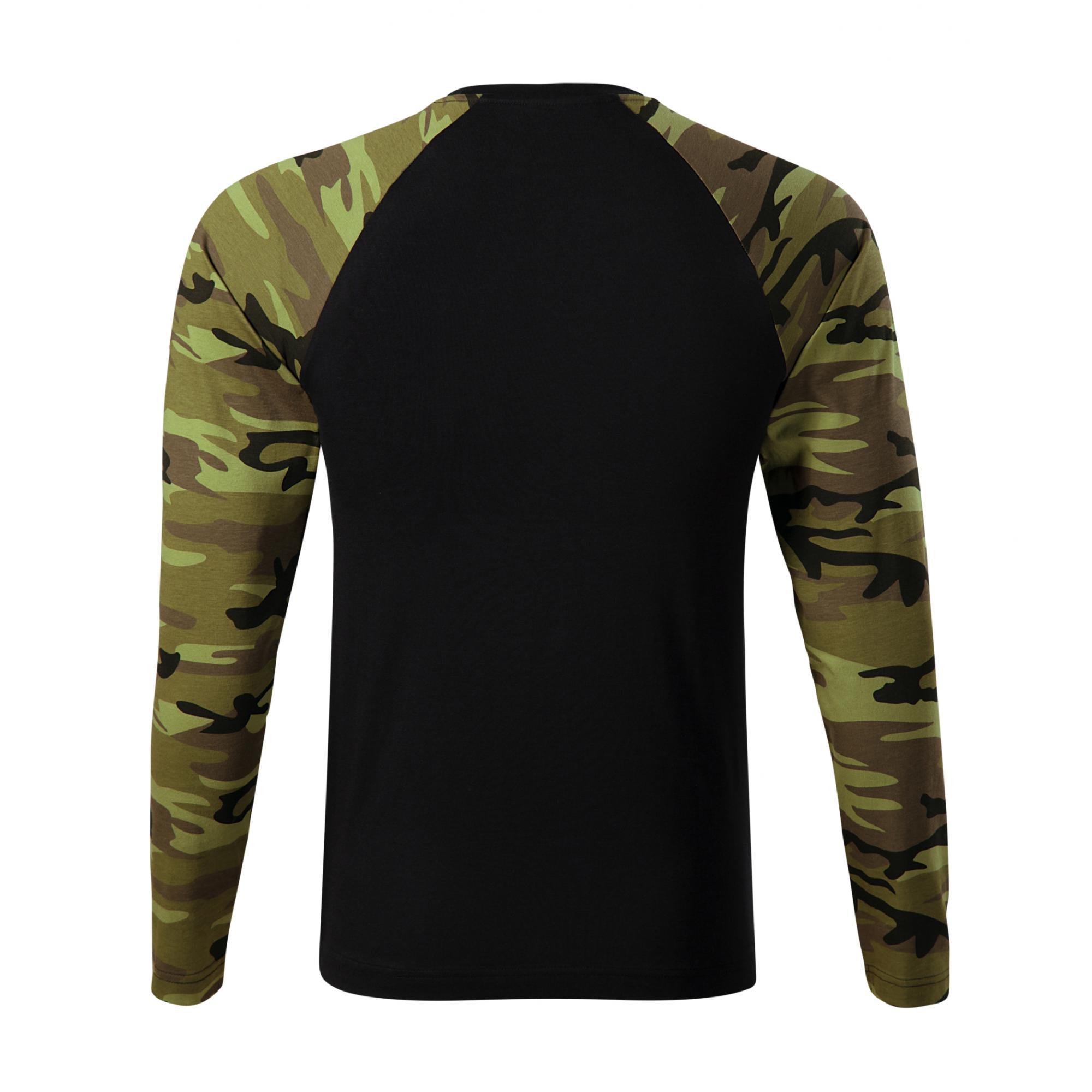 Tricou unisex Camouflage LS 166 Camuflaj verde XXL