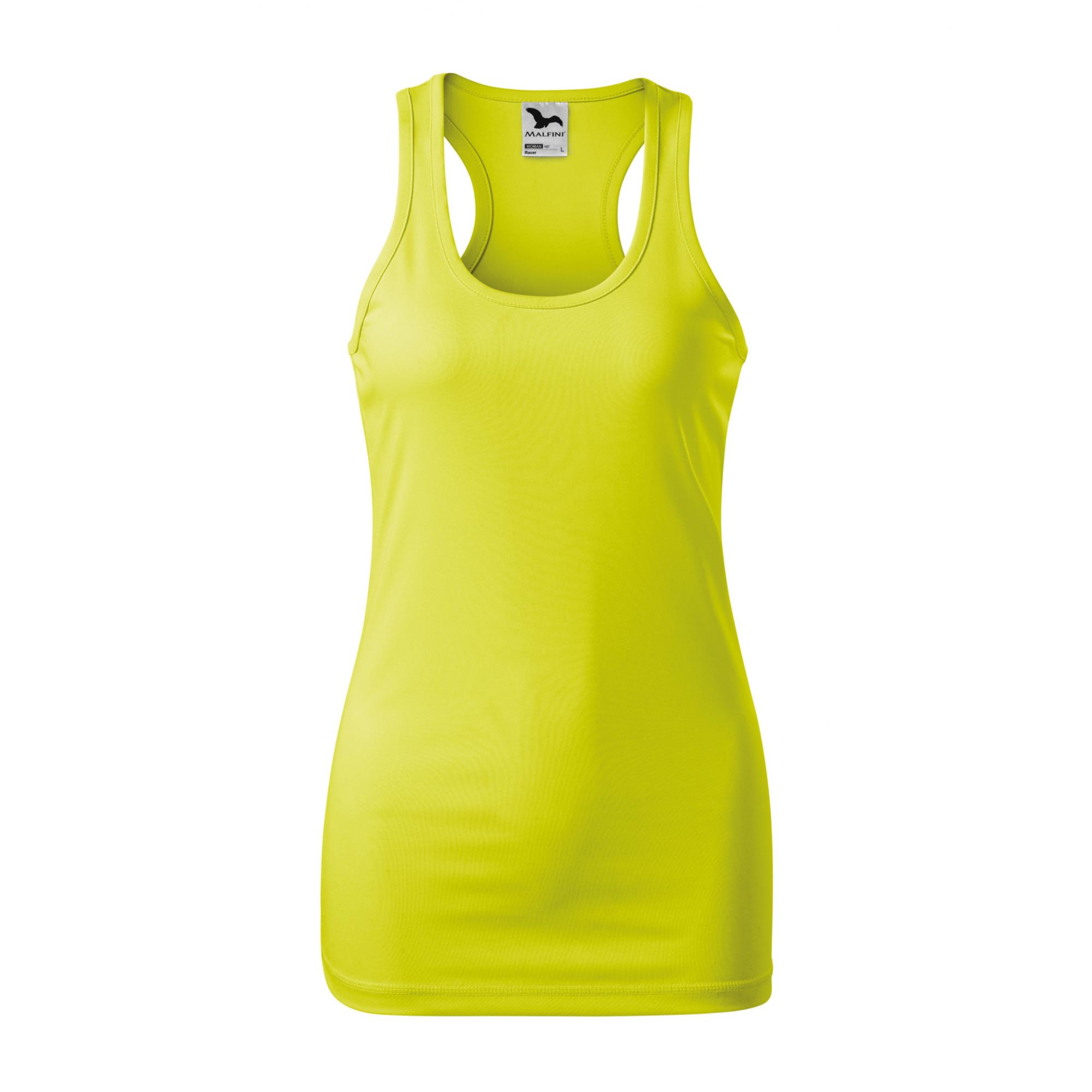 Top pentru damă Racer 167 Galben neon XXL