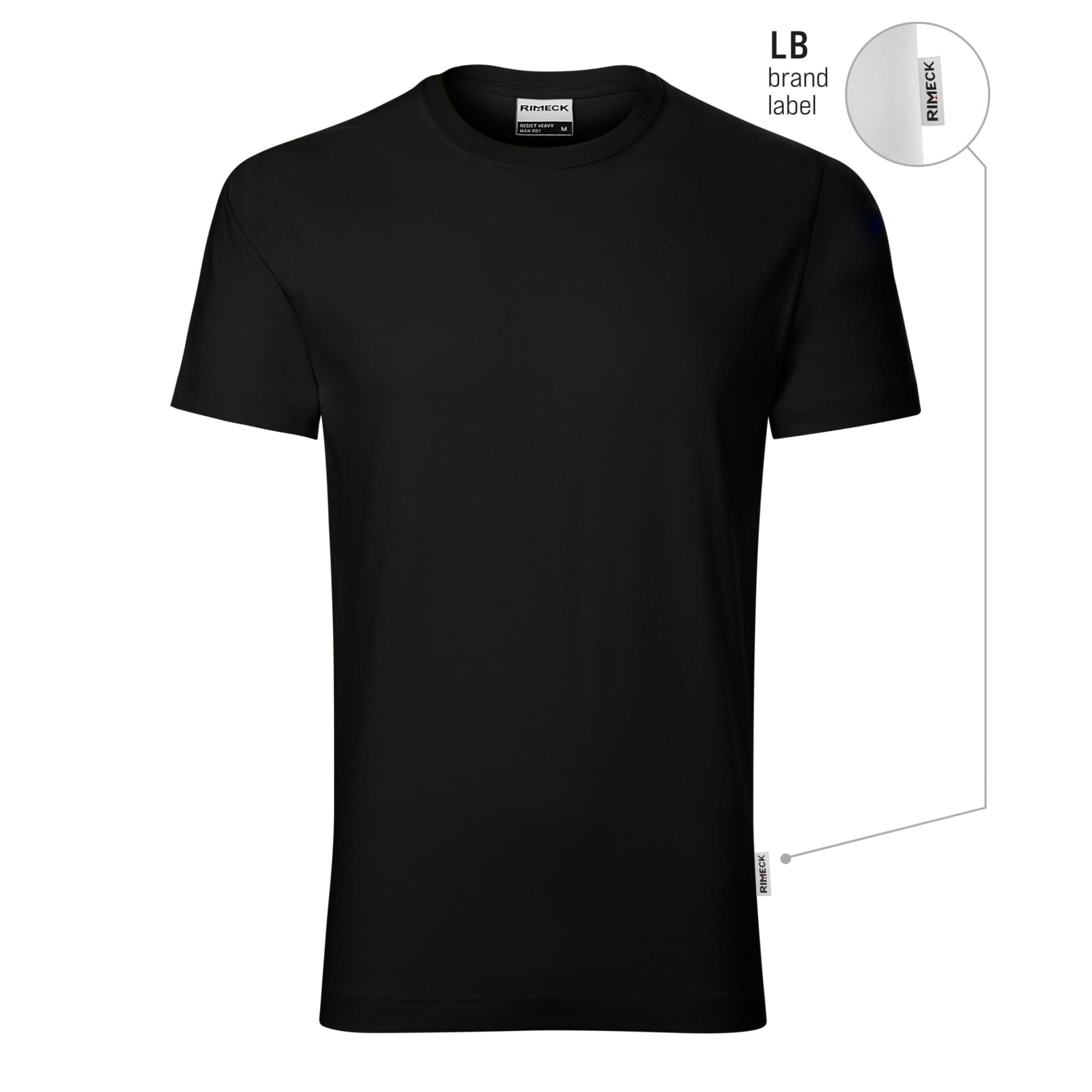 Tricou pentru bărbaţi Resist R01 negru 01 (brand label) L