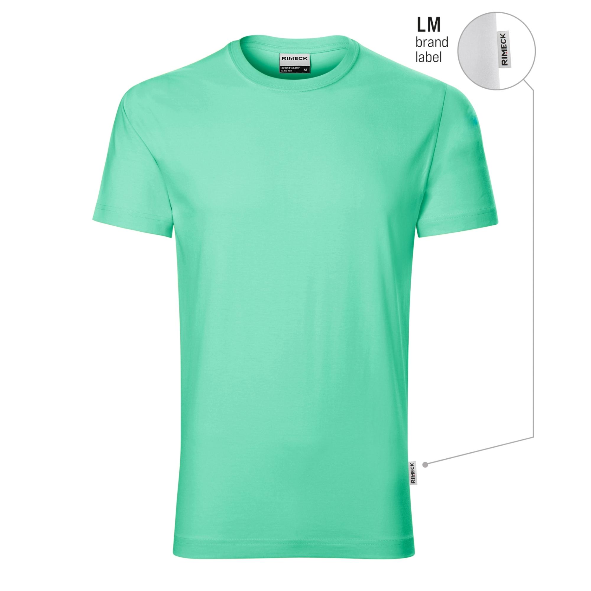 Tricou pentru bărbaţi Resist R01 verde mentă 95 (brand label) L