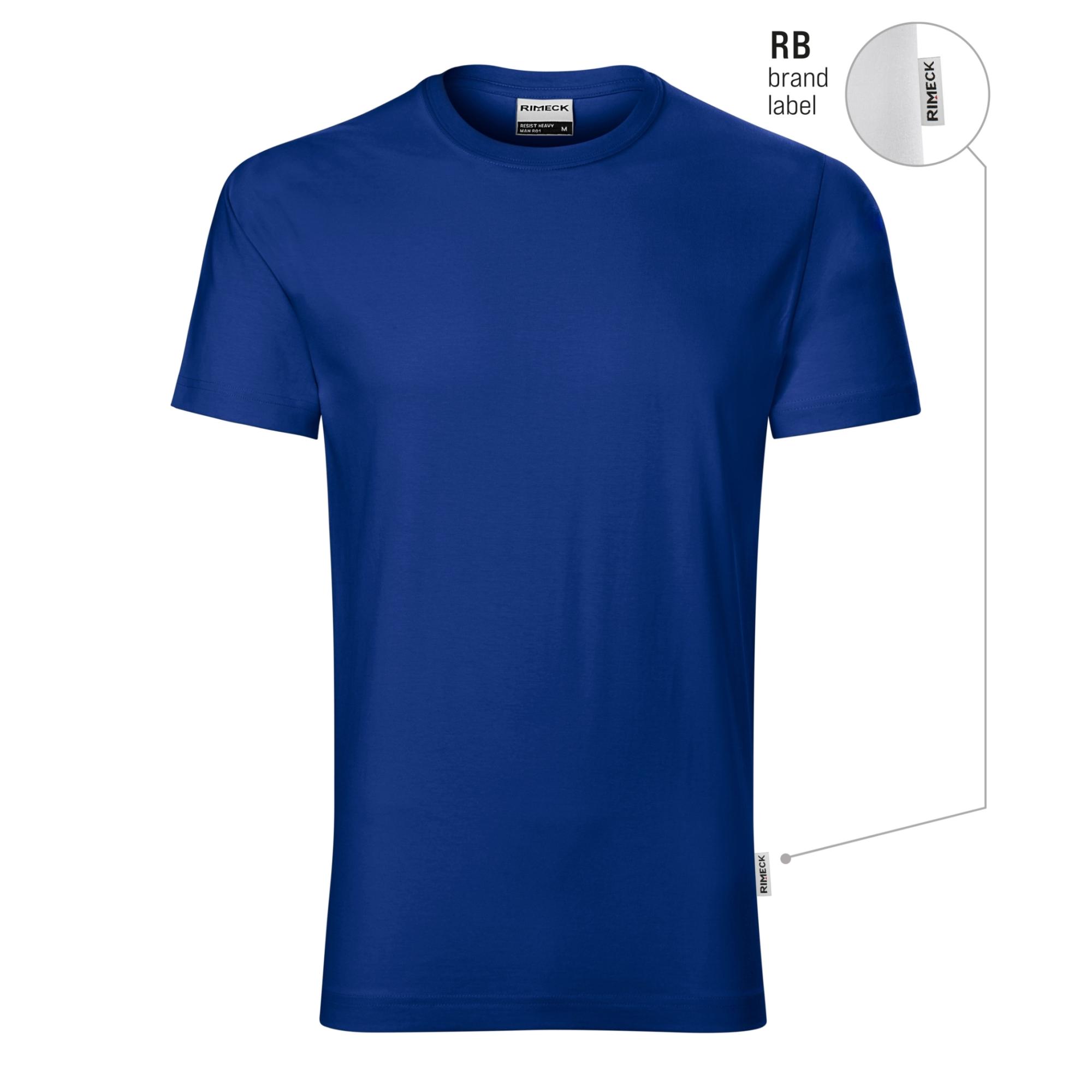 Tricou pentru bărbaţi Resist R01 albastru regal 05 (brand label) XL