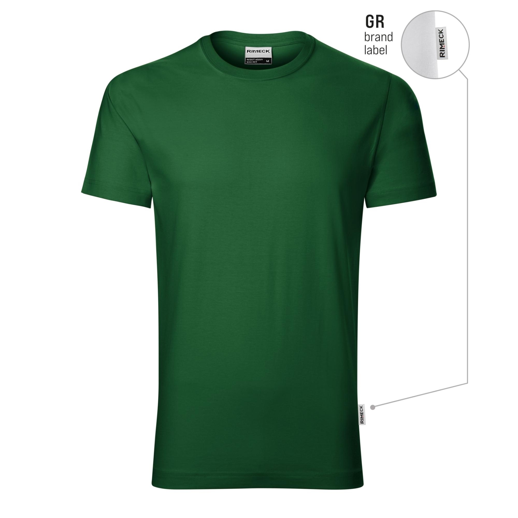 Tricou pentru bărbaţi Resist heavy R03 verde sticlă 06 (brand label) S