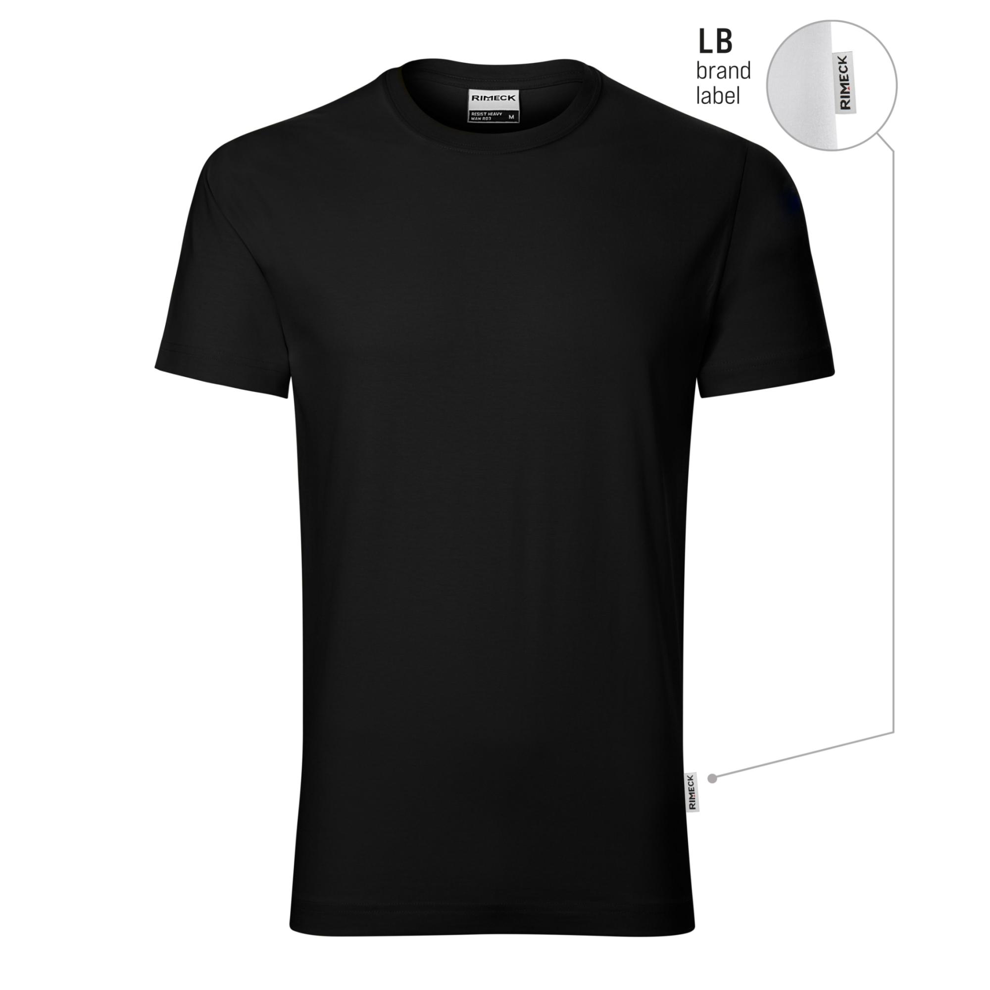 Tricou pentru bărbaţi Resist heavy R03 negru 01 (brand label) S