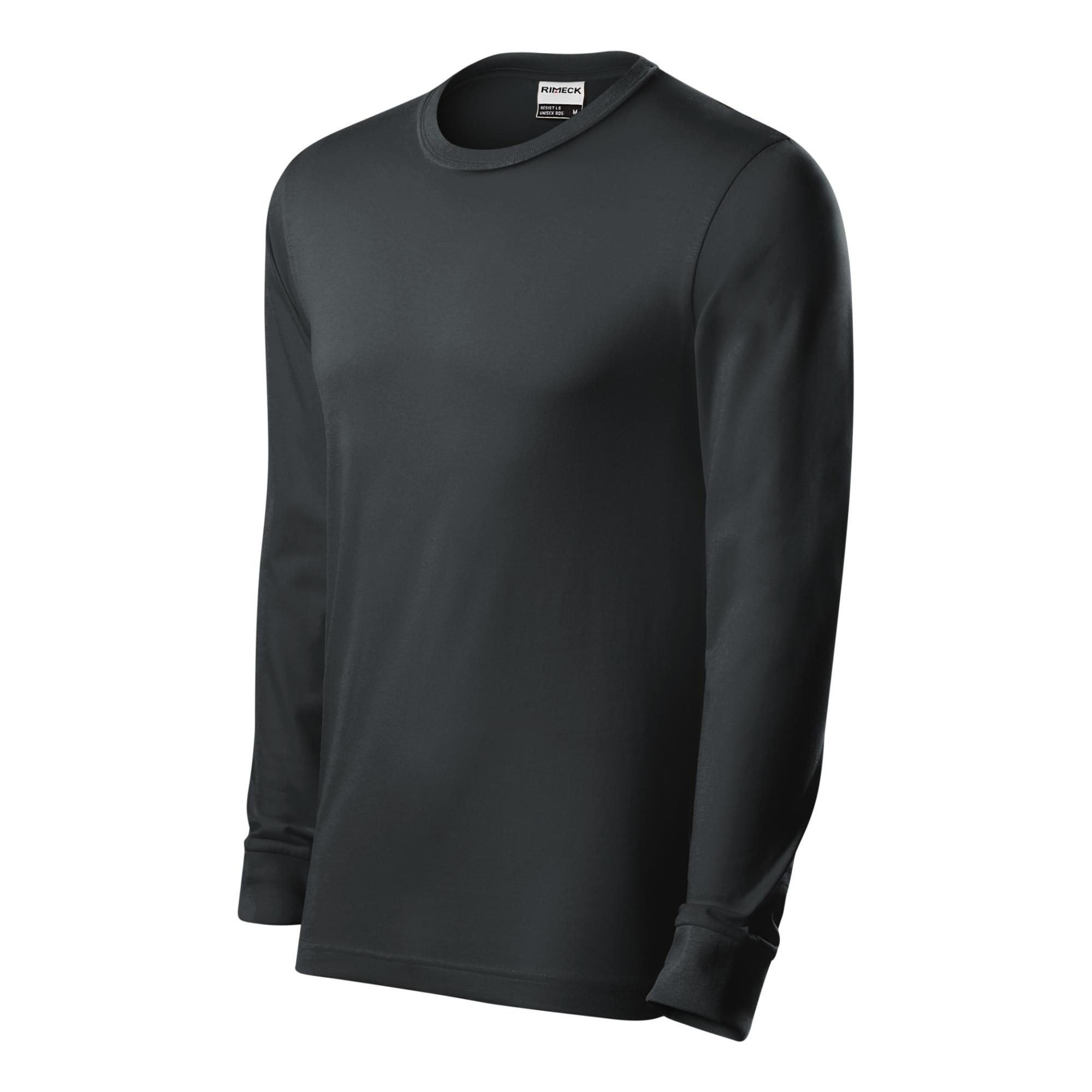 Tricou unisex Resist LS R05 ebony gray 94 (brand label)