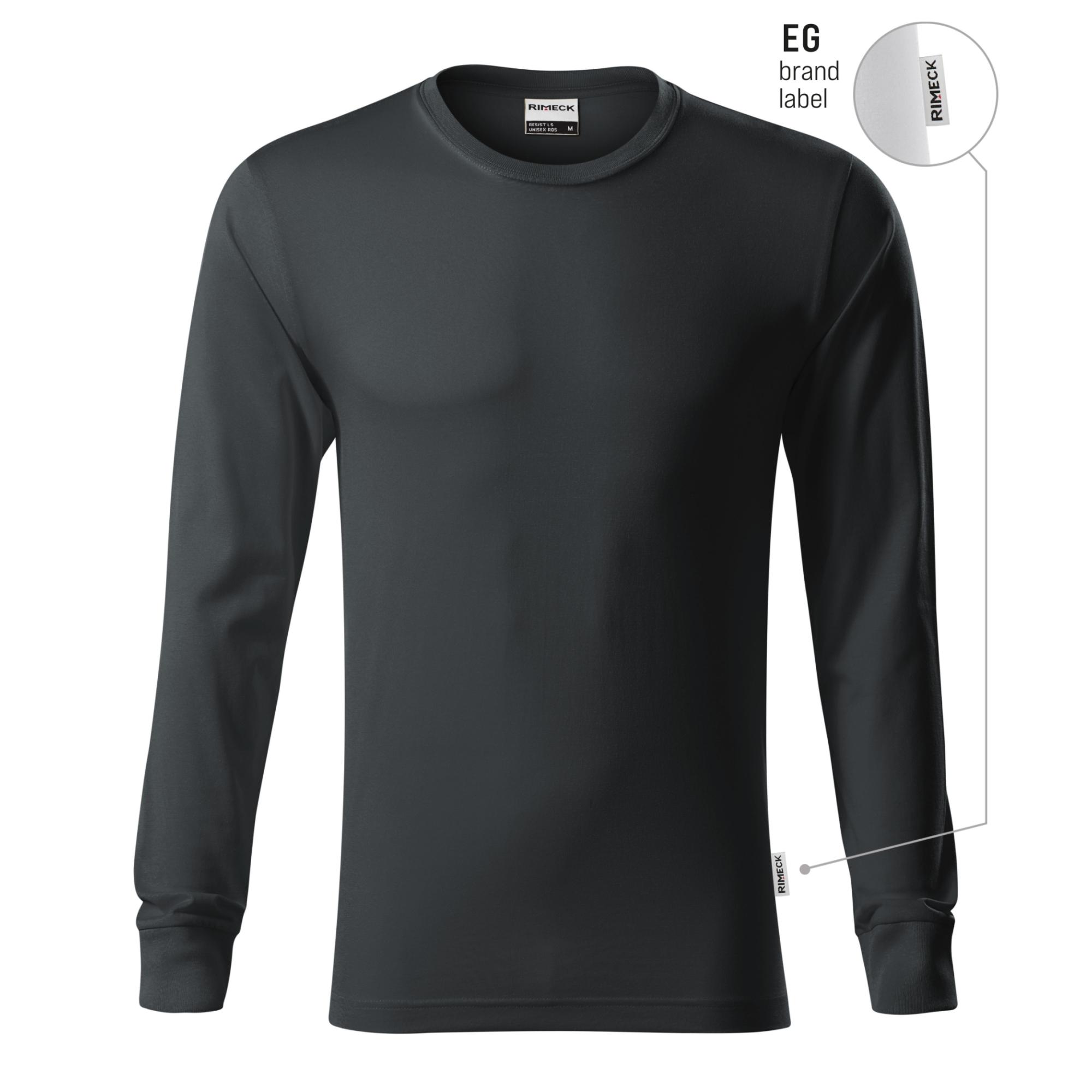 Tricou unisex Resist LS R05 ebony gray 94 (brand label) XL