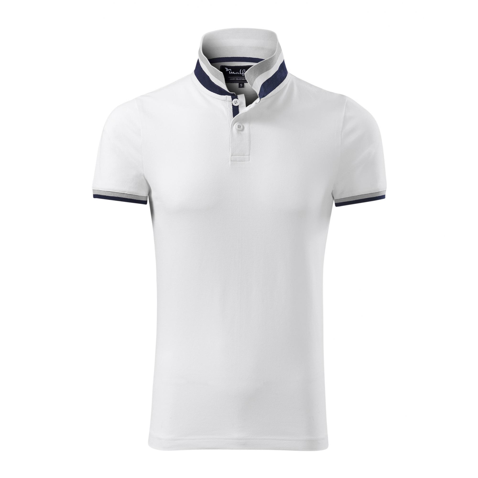 Tricou polo pentru bărbaţi Collar Up 256 Alb S