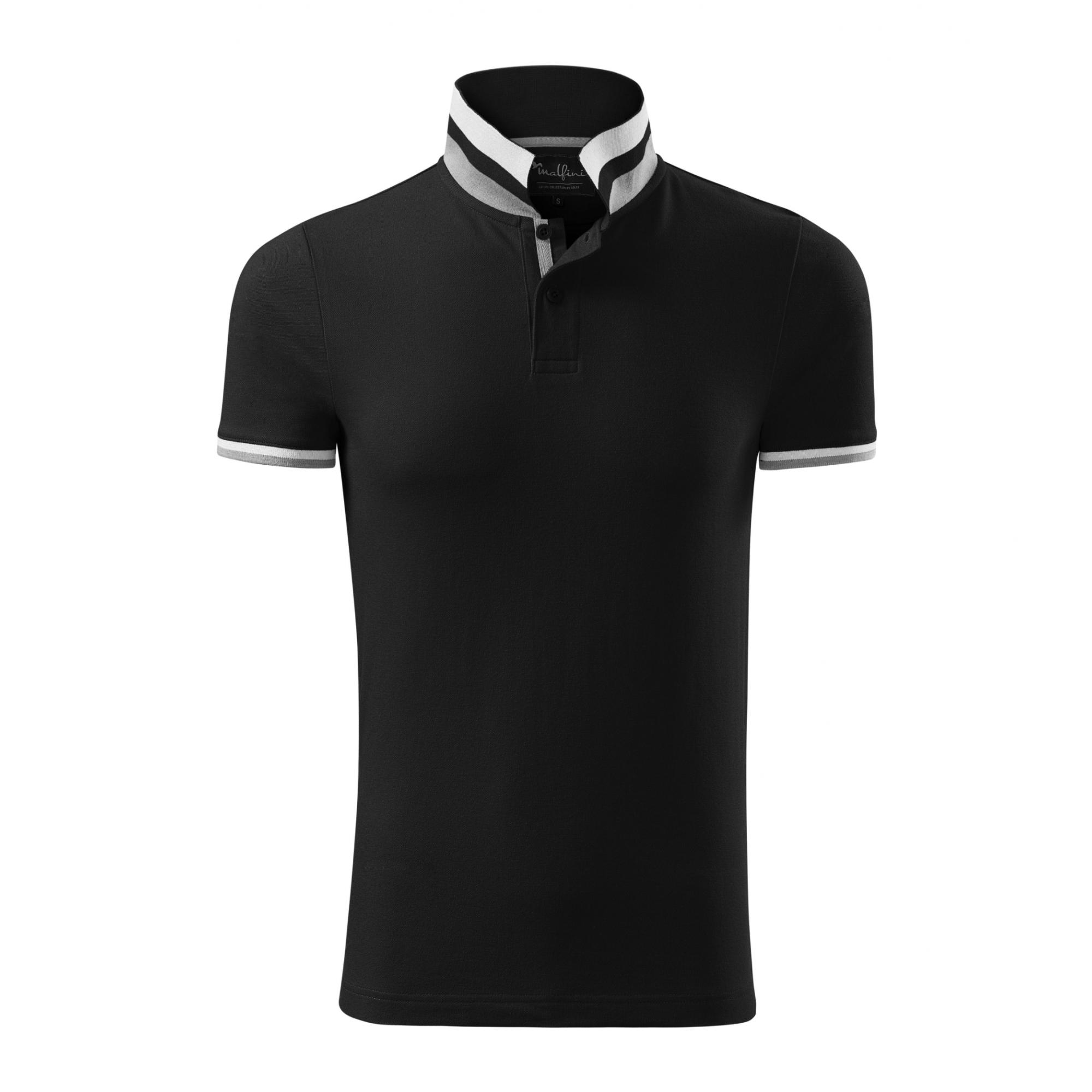 Tricou polo pentru bărbaţi Collar Up 256 Negru XL