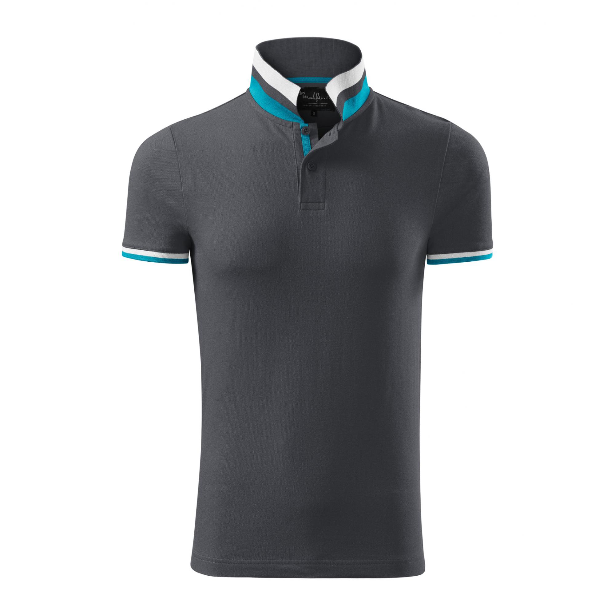 Tricou polo pentru bărbaţi Collar Up 256 Light anthracite L