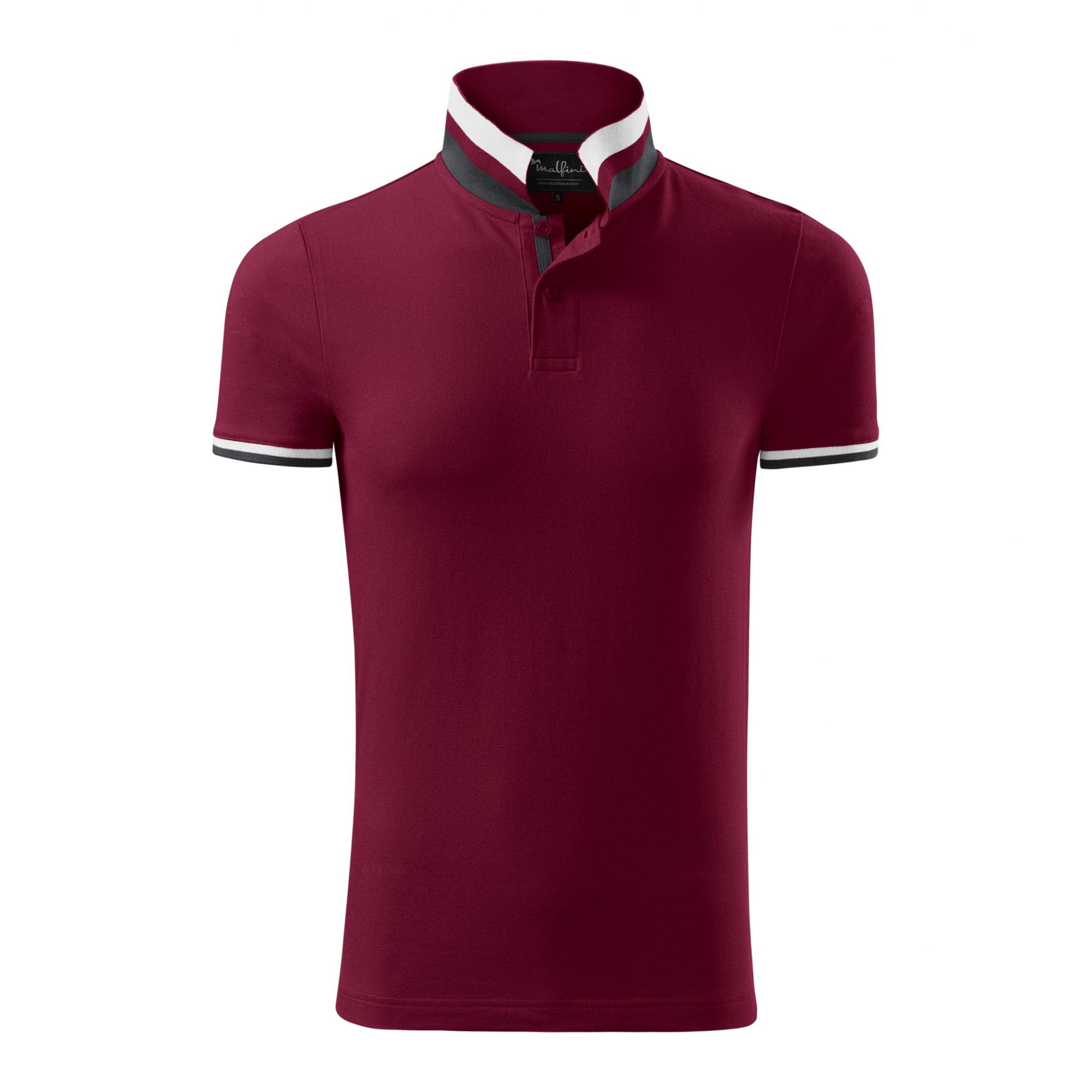 Tricou polo pentru bărbaţi Collar Up 256 Garnet L