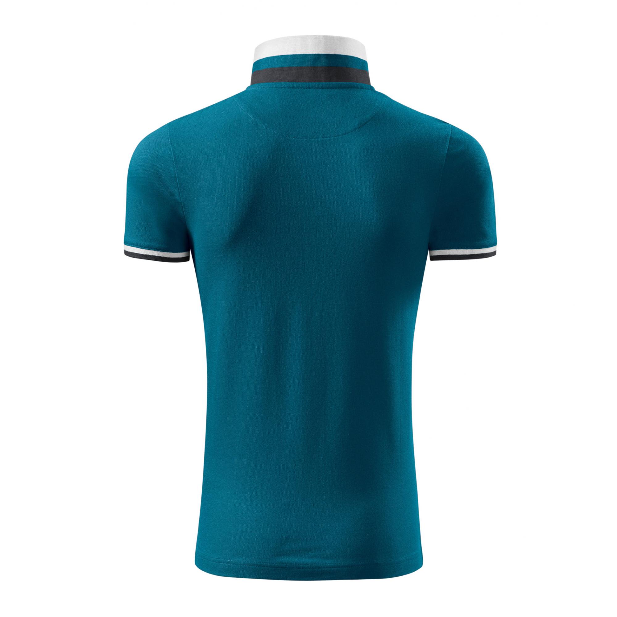 Tricou polo pentru bărbaţi Collar Up 256 Albastru petrol S
