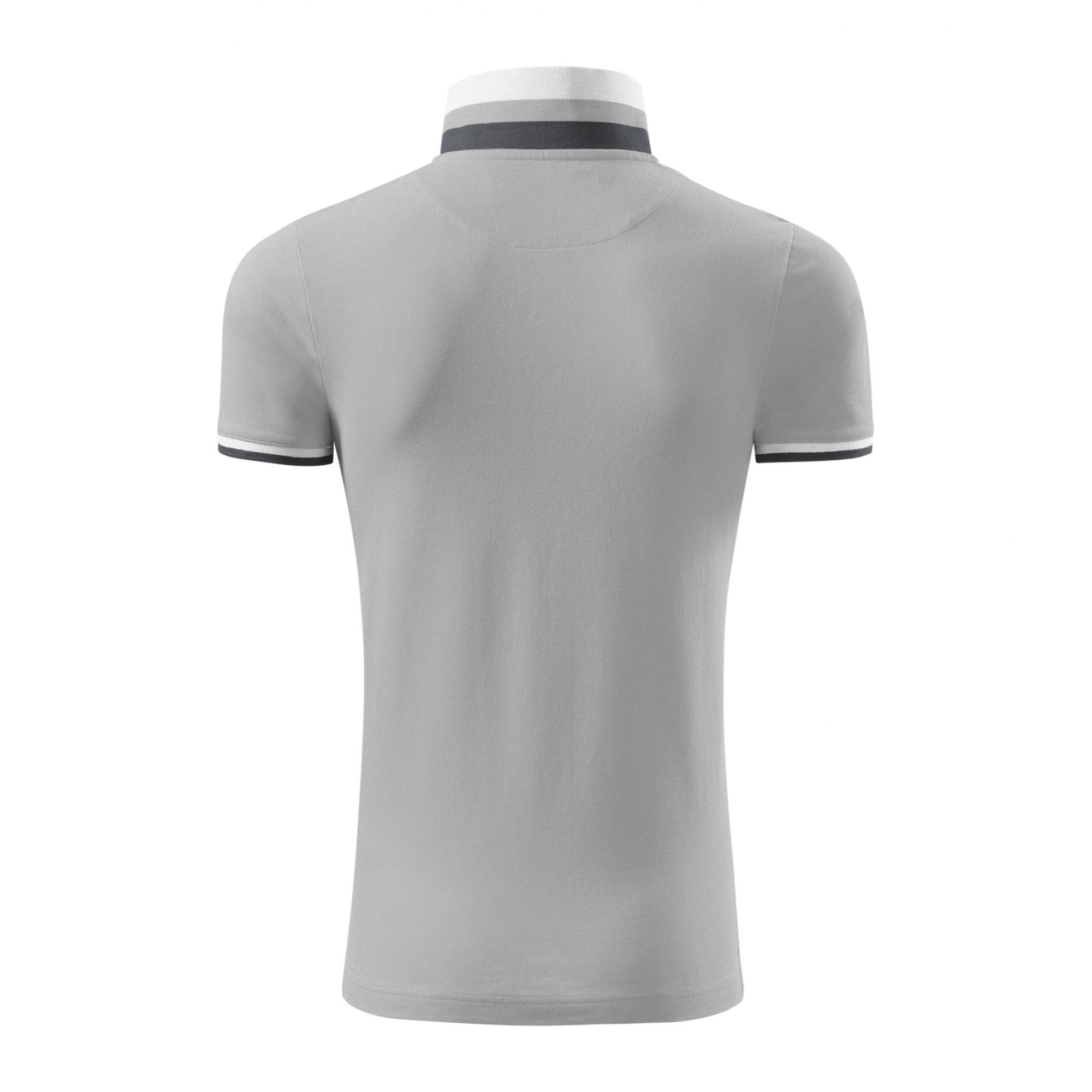 Tricou polo pentru bărbaţi Collar Up 256 Silver gray L