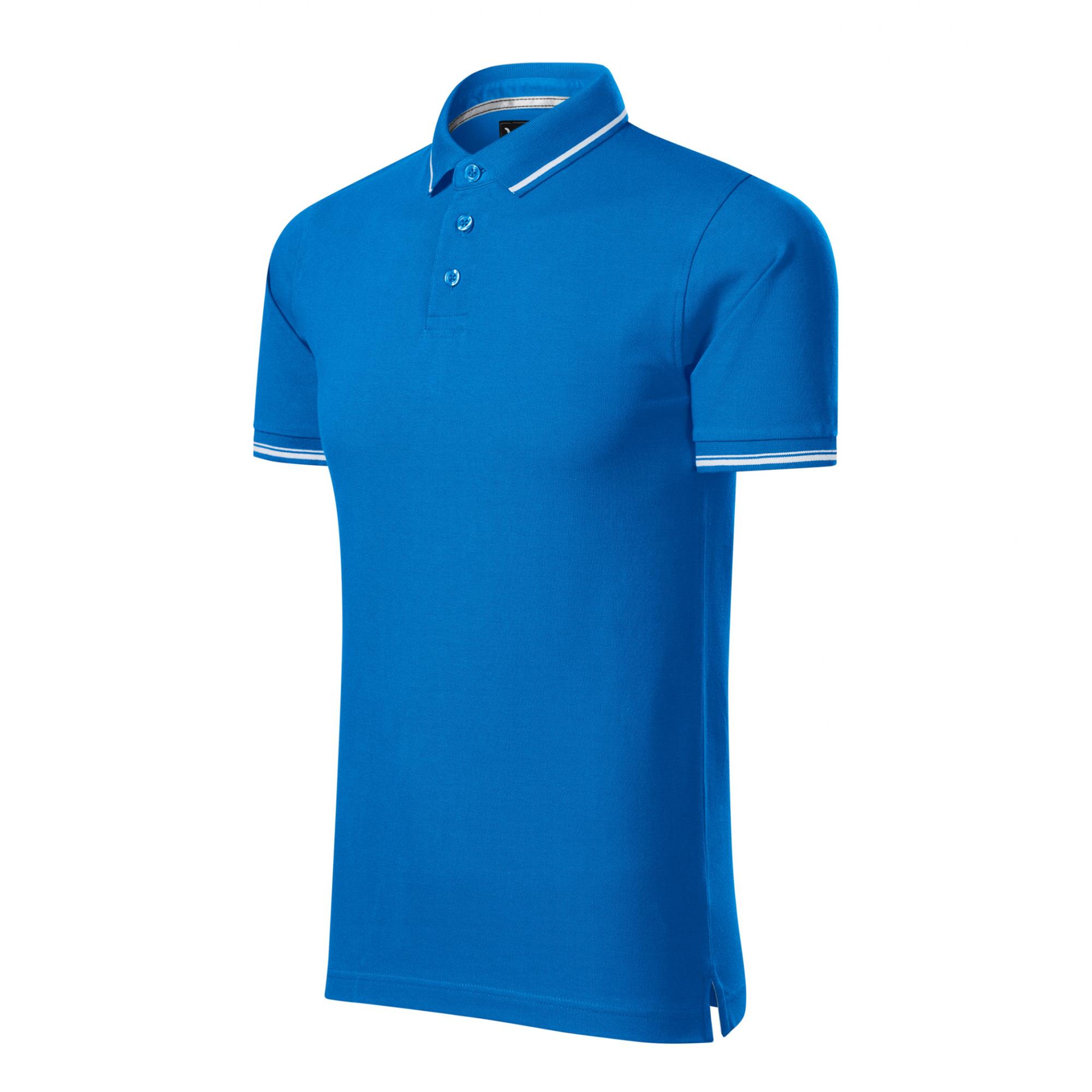 Tricou polo pentru bărbaţi Perfection plain 251 Snorkel blue
