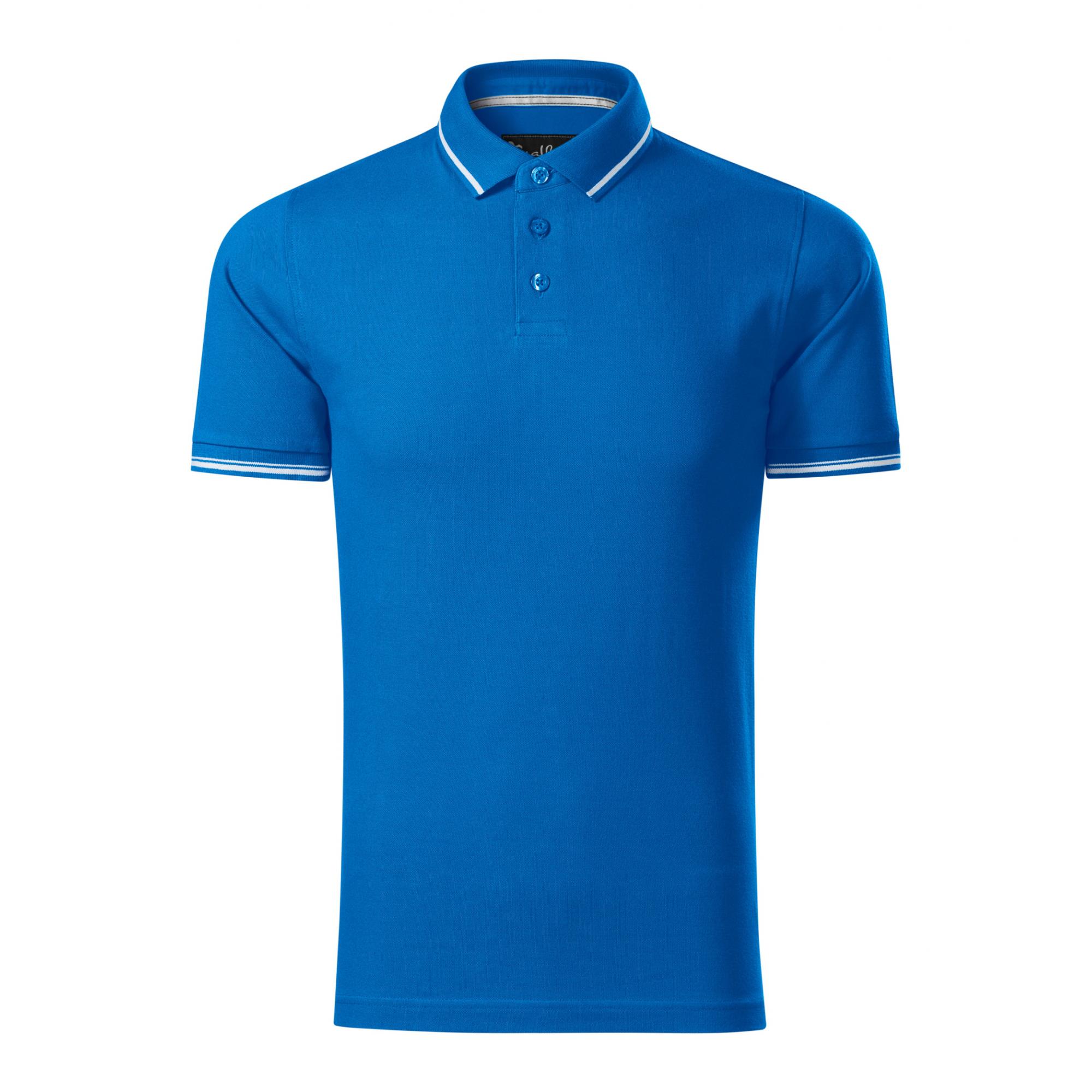 Tricou polo pentru bărbaţi Perfection plain 251 Snorkel blue 3XL