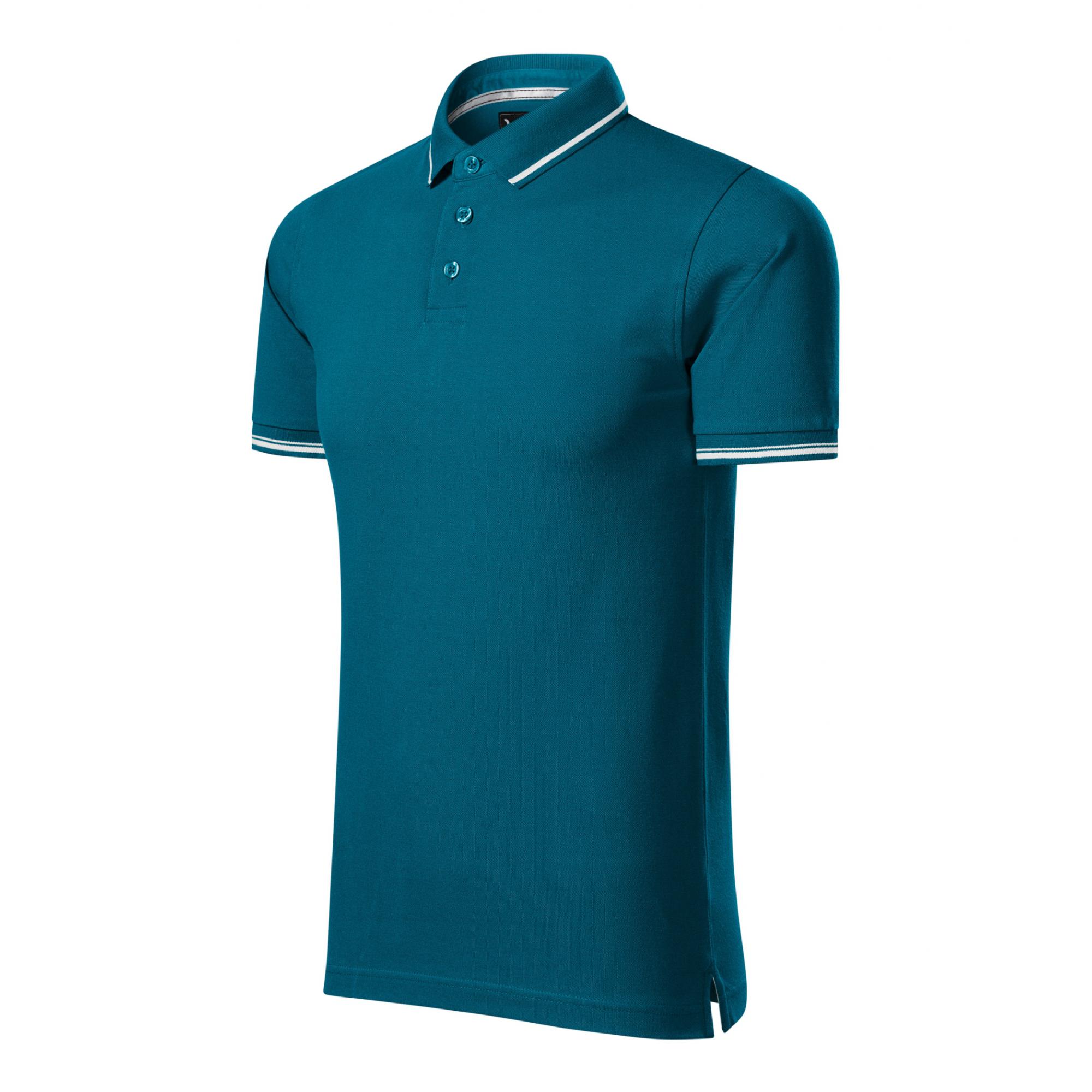 Tricou polo pentru bărbaţi Perfection plain 251 Albastru petrol