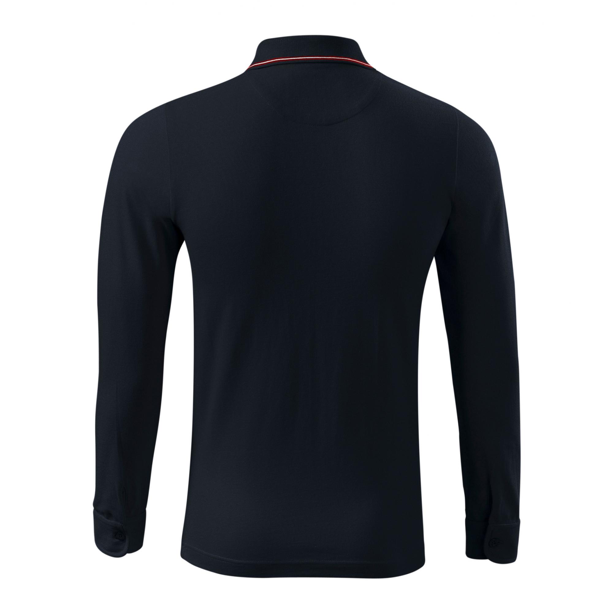 Tricou polo pentru bărbaţi Contrast Stripe LS 258 Dark navy S