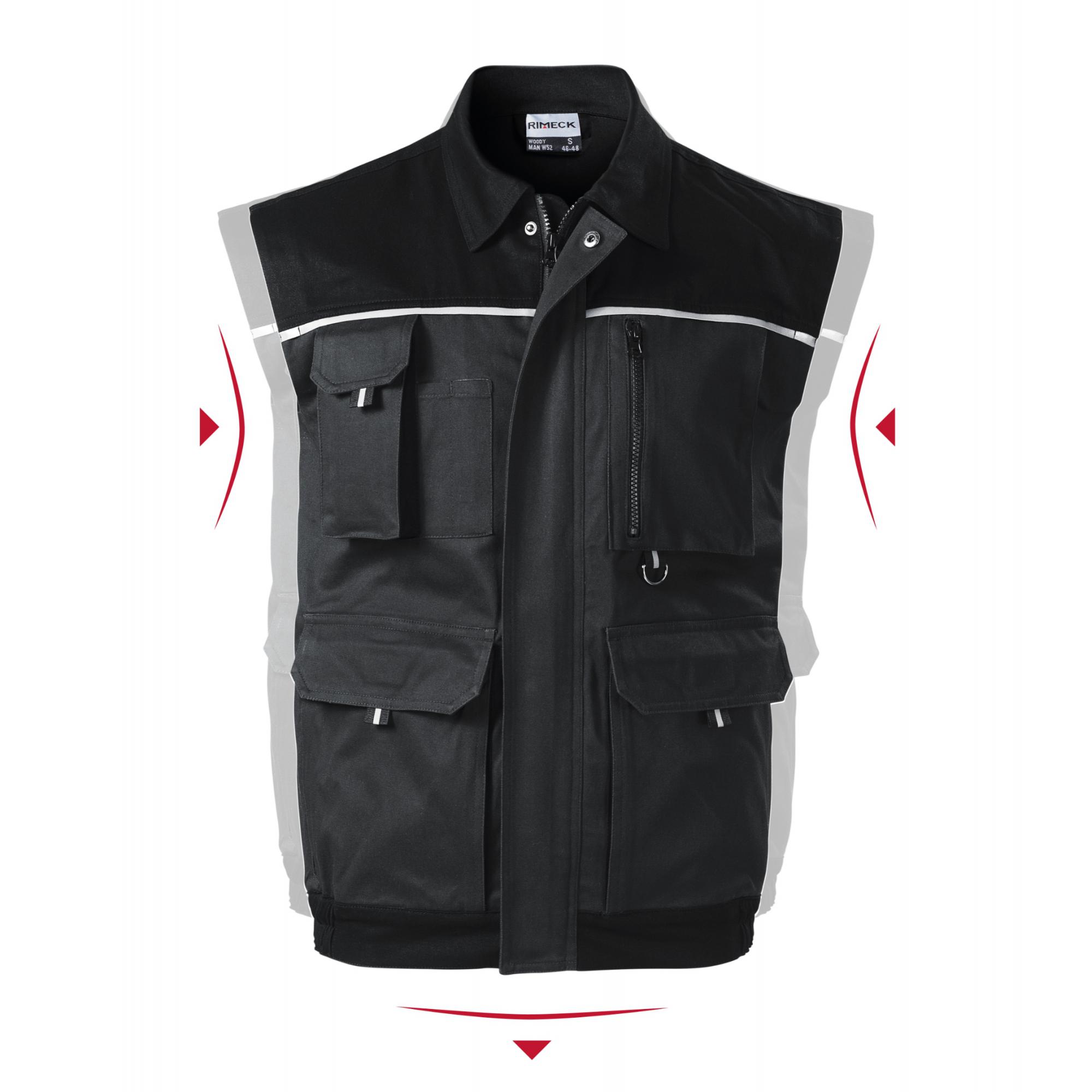 Vestă de lucru pentru bărbaţi Woody W52 Ebony gray 60/62