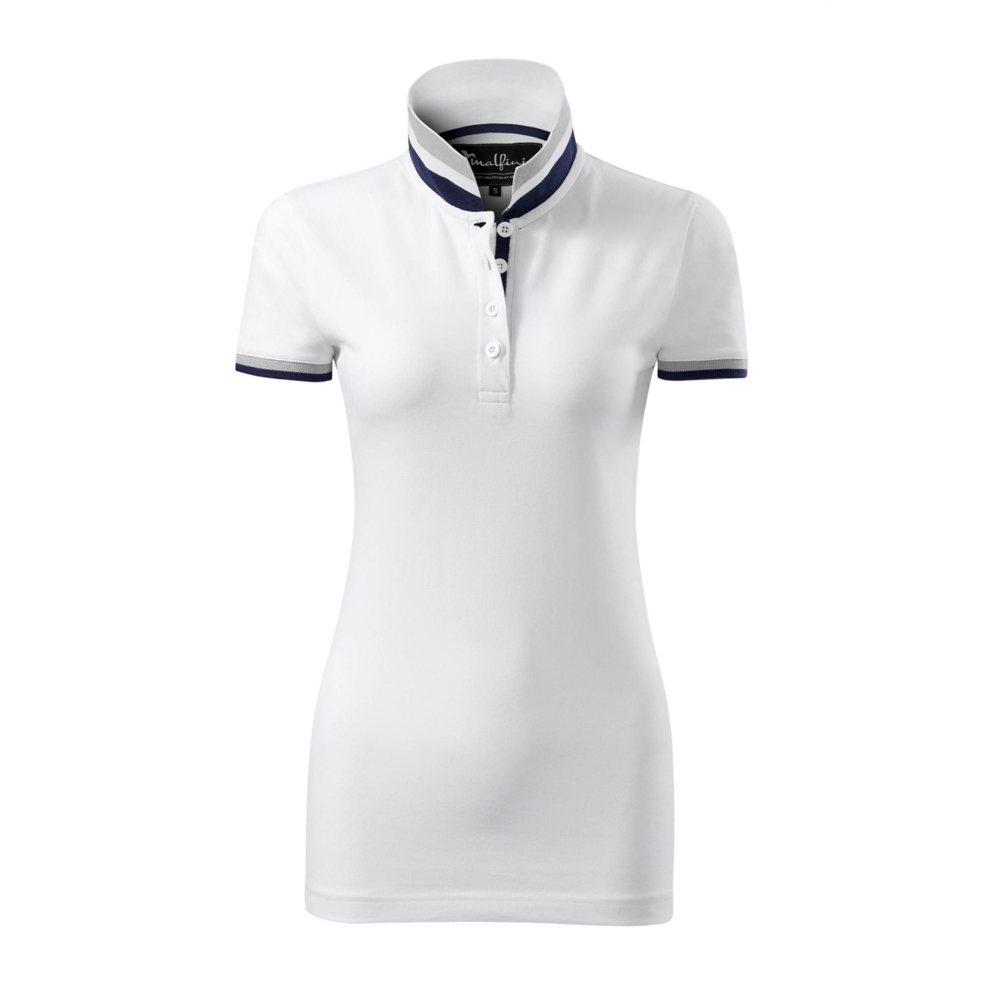 Tricou polo pentru damă Collar Up 257 Alb L
