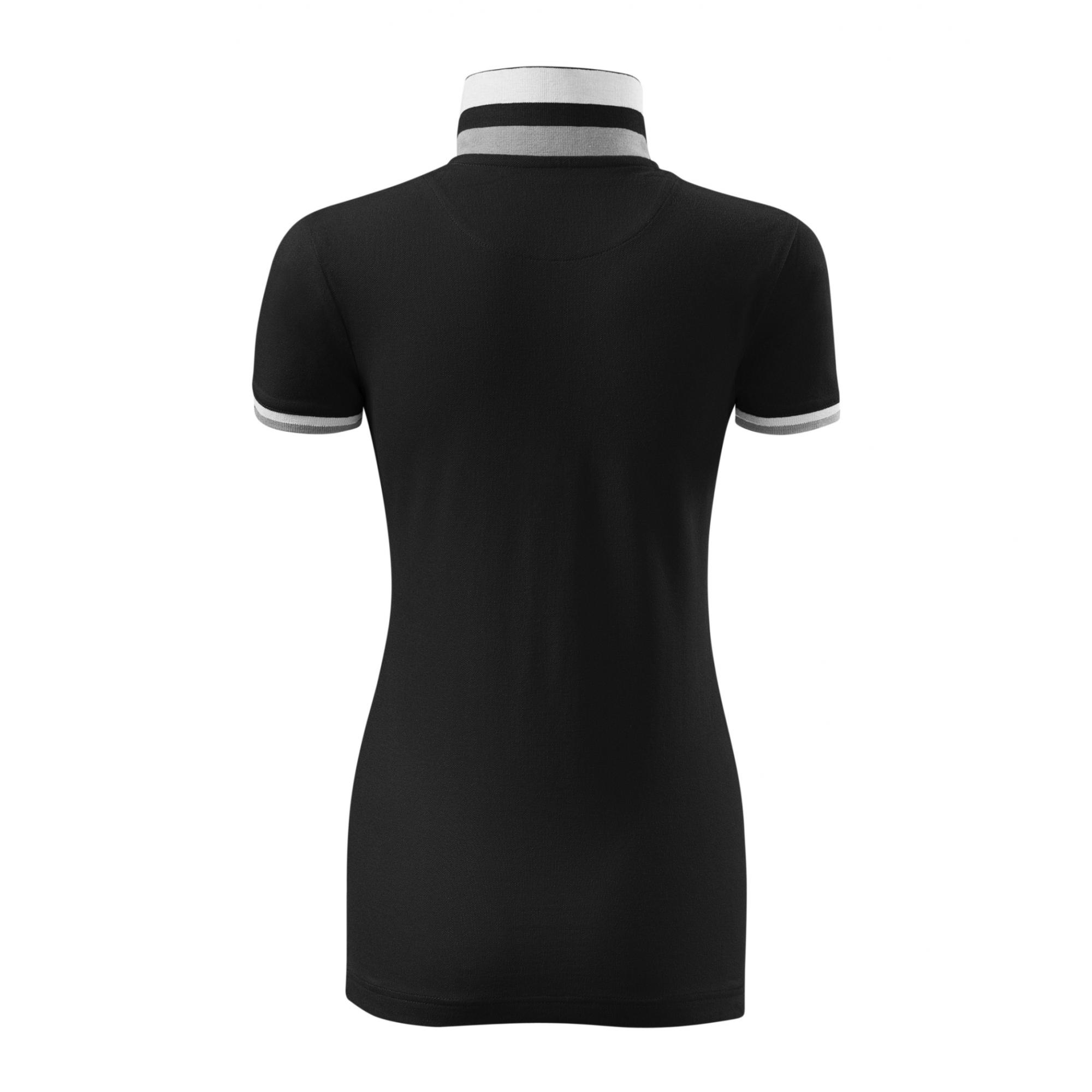 Tricou polo pentru damă Collar Up 257 Negru M
