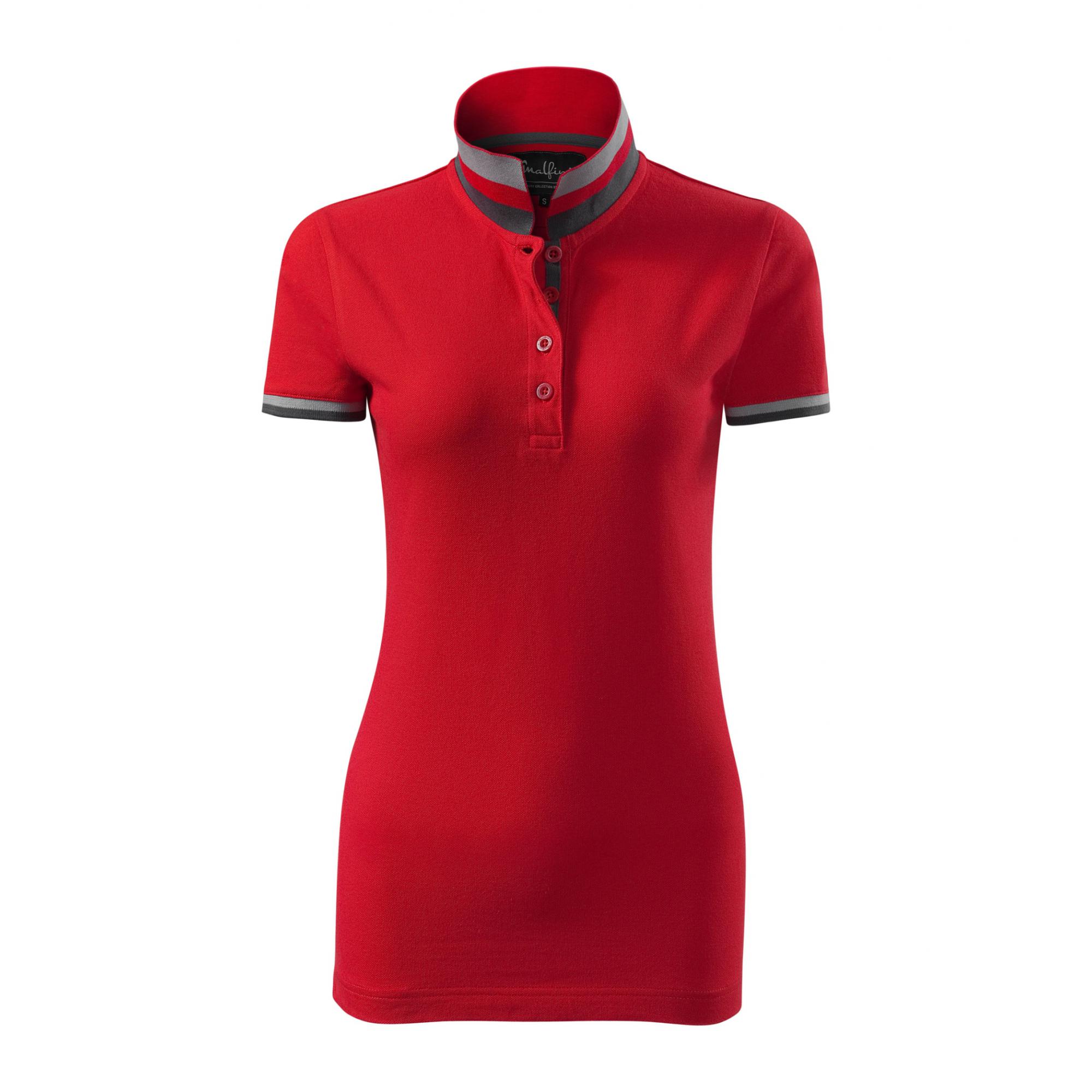 Tricou polo pentru damă Collar Up 257 Formula red XL