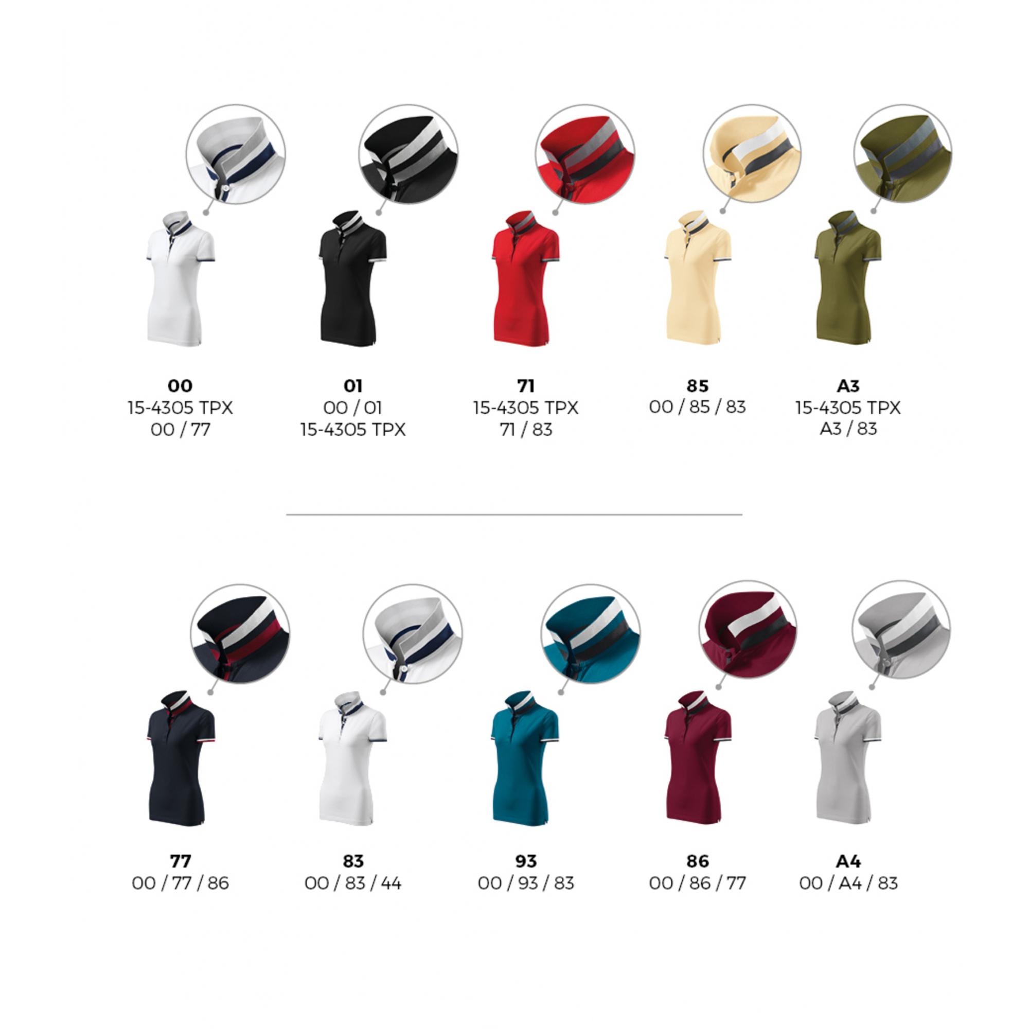 Tricou polo pentru damă Collar Up 257 Dark navy XS