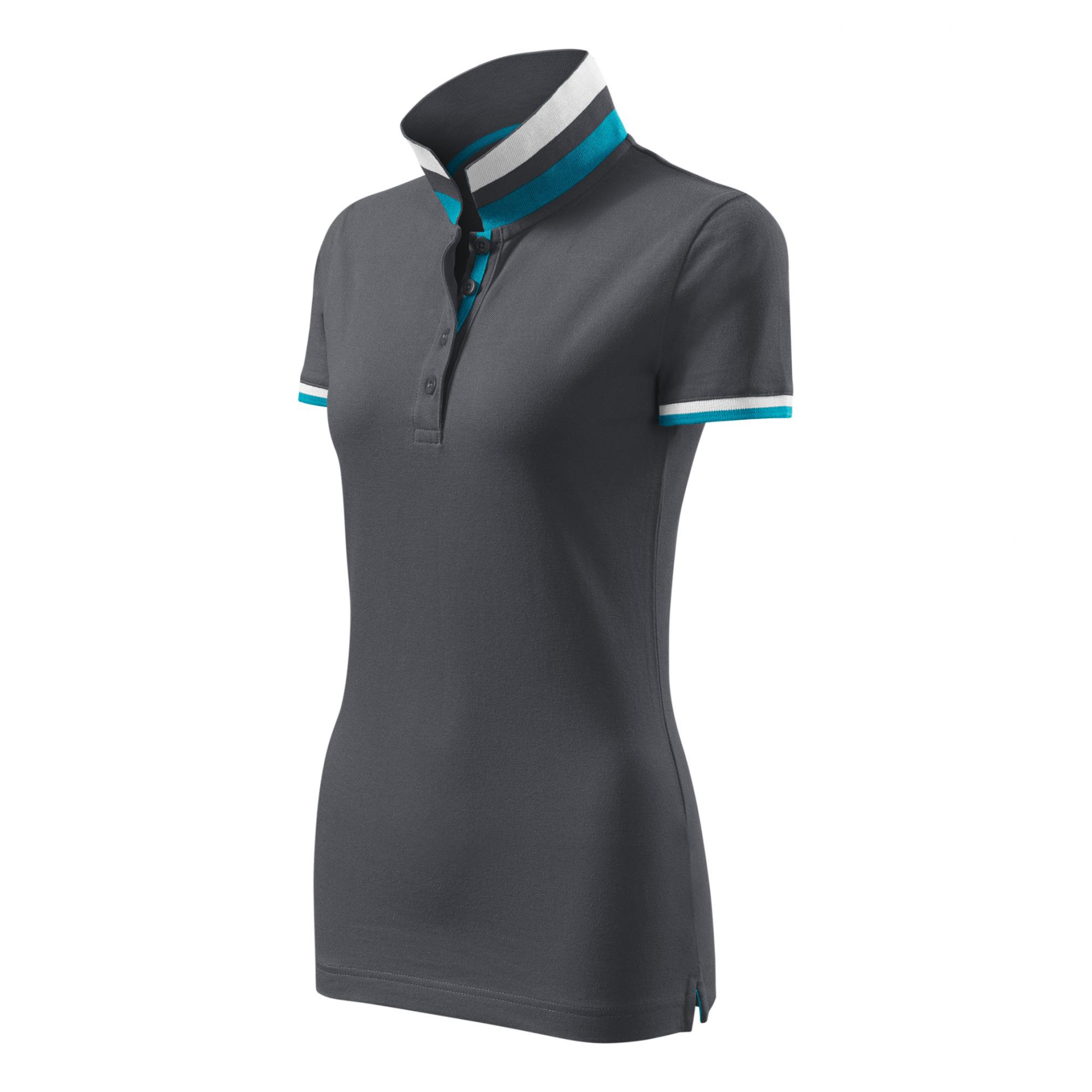 Tricou polo pentru damă Collar Up 257 Light anthracite