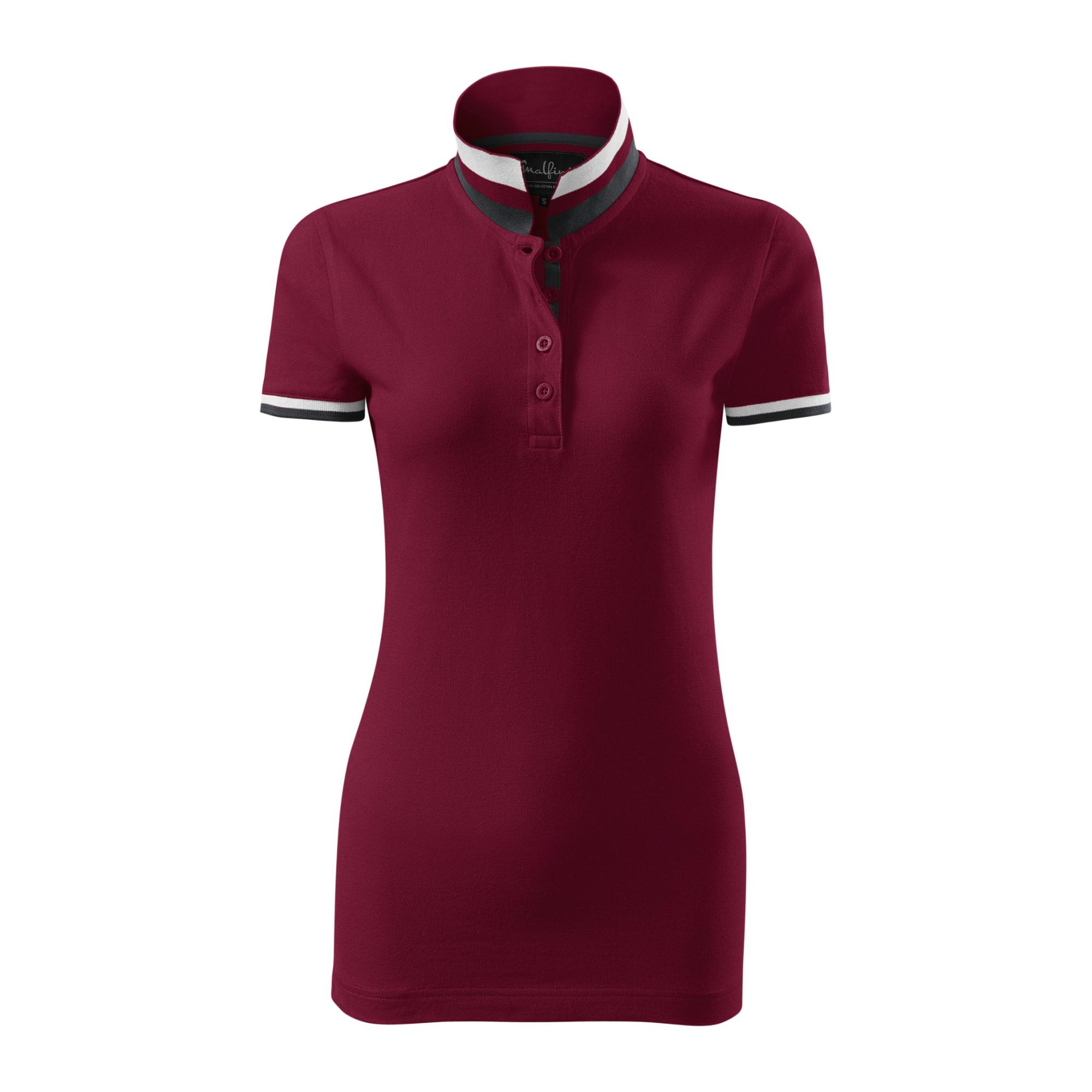 Tricou polo pentru damă Collar Up 257 Garnet XXL