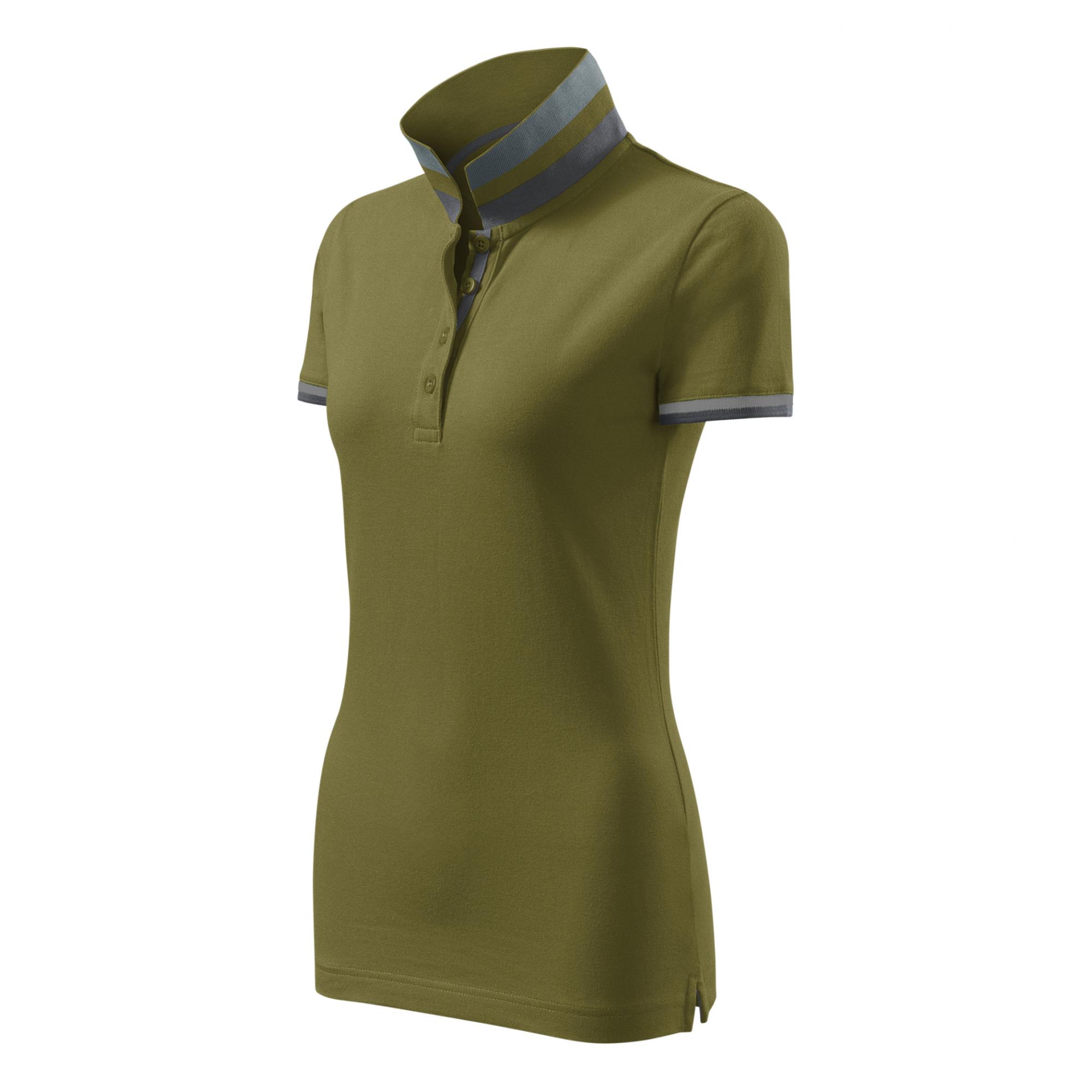 Tricou polo pentru damă Collar Up 257 Avocado green