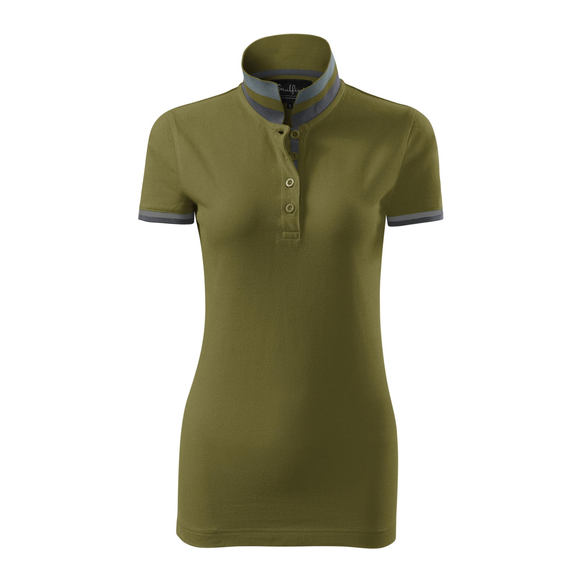 Tricou polo pentru damă Collar Up 257 Avocado green XL