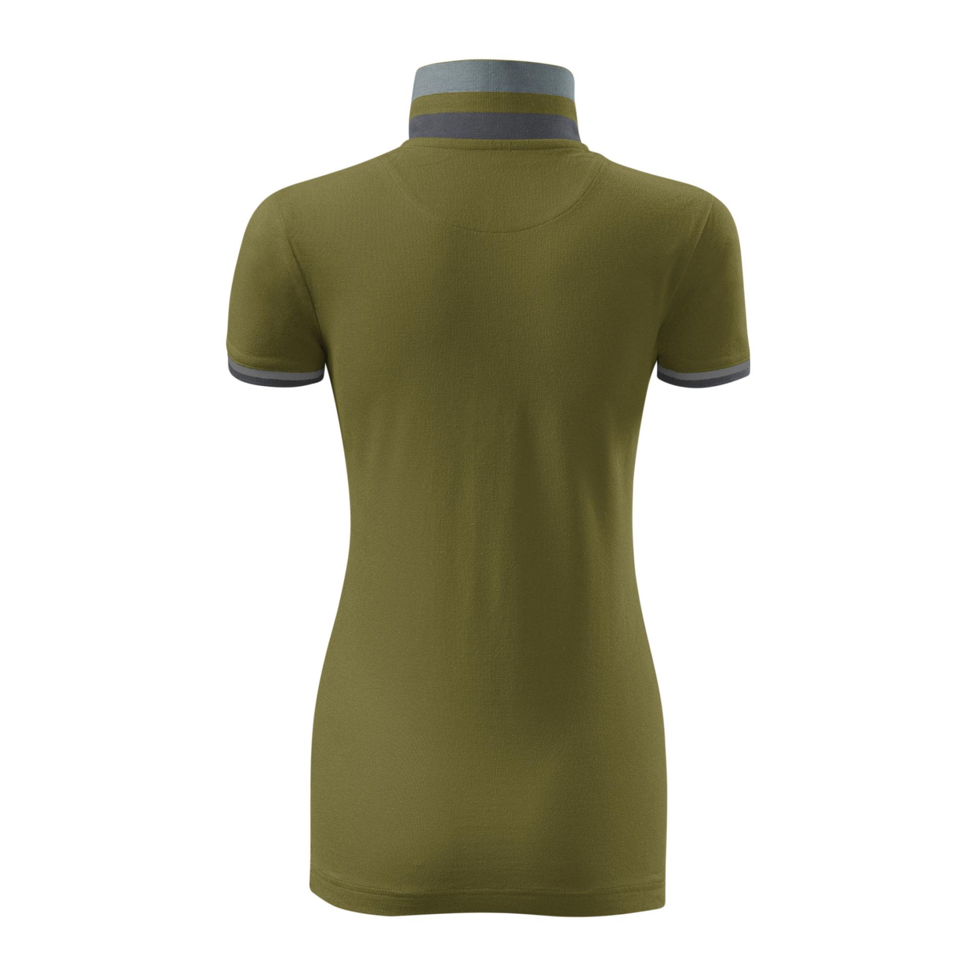 Tricou polo pentru damă Collar Up 257 Avocado green L