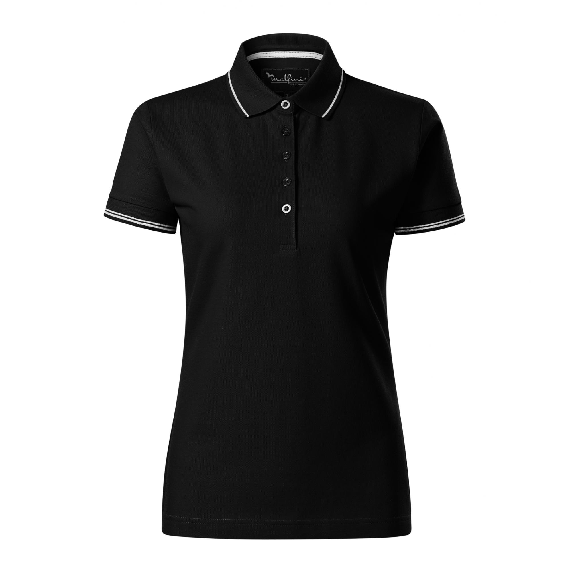 Tricou polo pentru damă Perfection plain 253 Negru XXL
