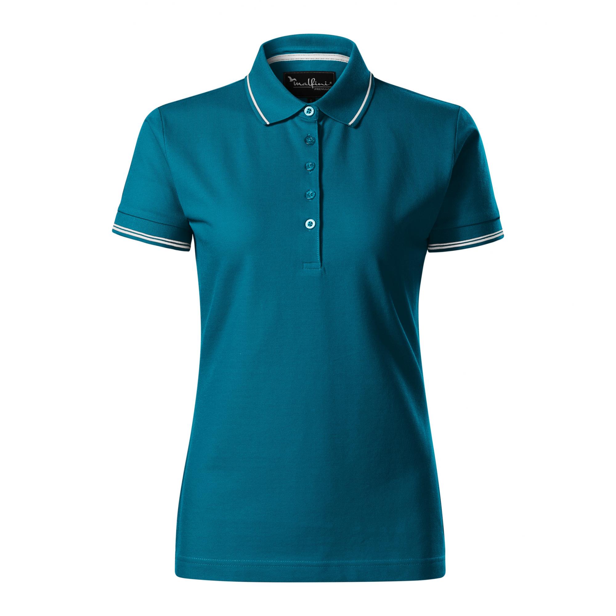 Tricou polo pentru damă Perfection plain 253 Albastru petrol L