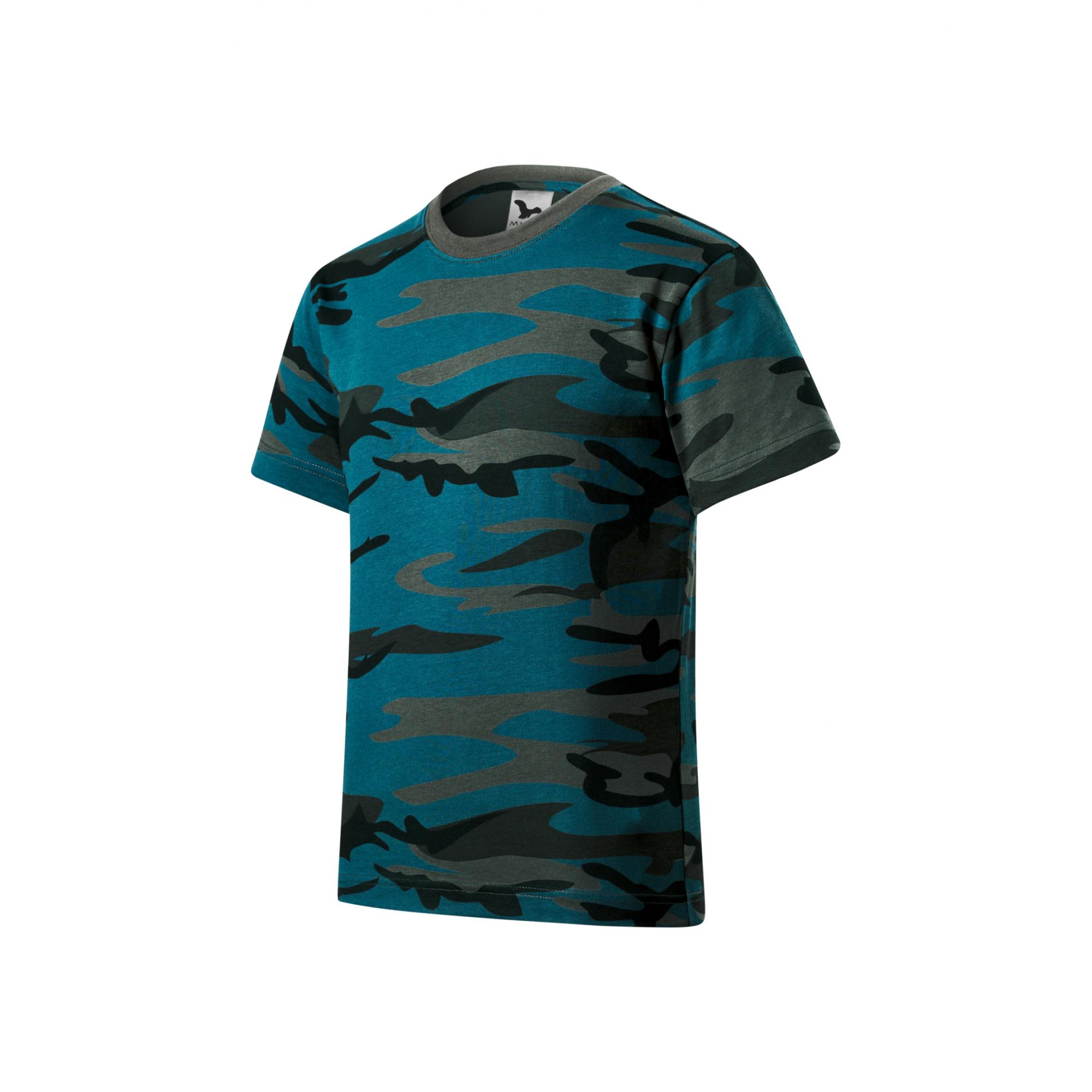 Tricou pentru copii Camouflage 149 camouflage petrol
