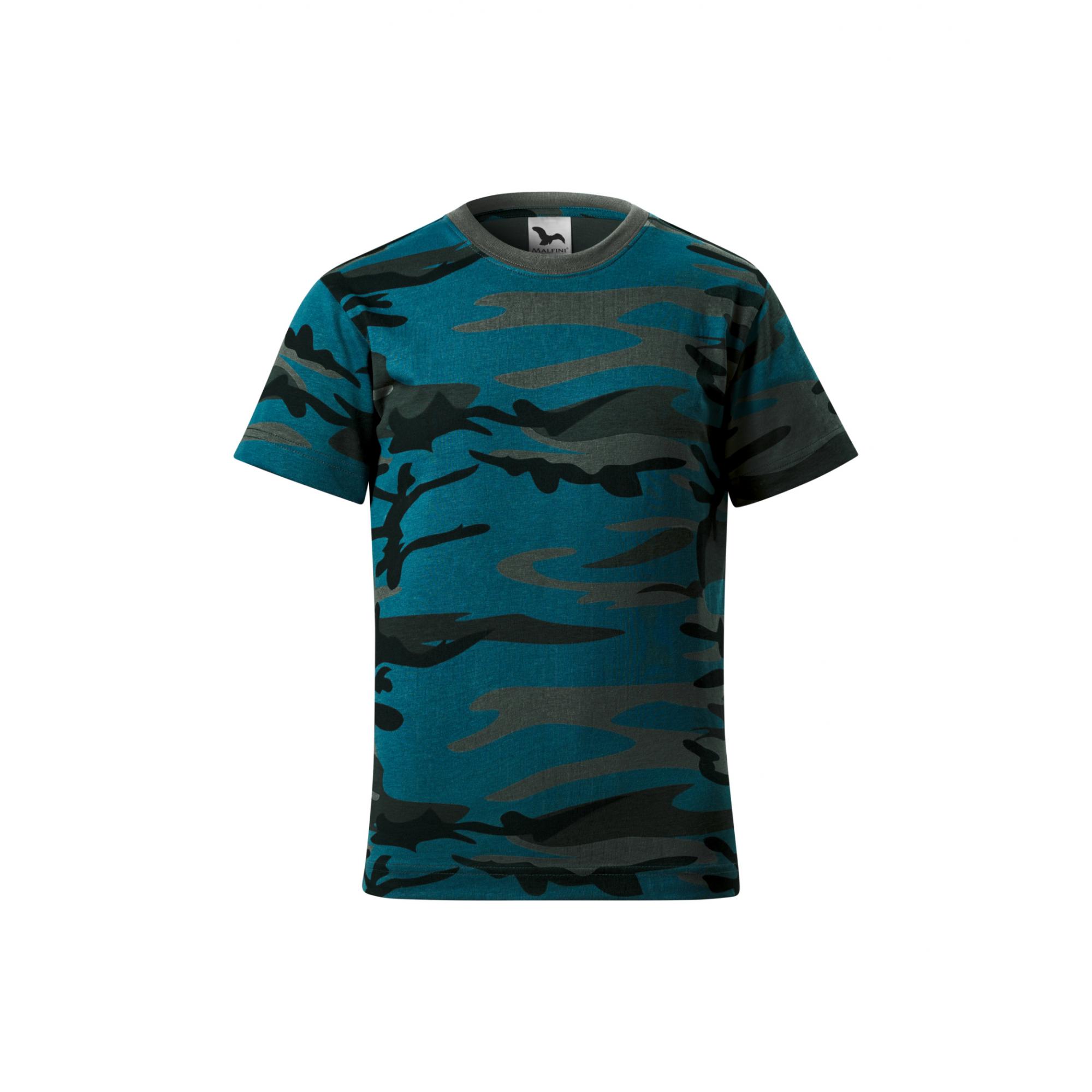 Tricou pentru copii Camouflage 149 camouflage petrol 6 ani