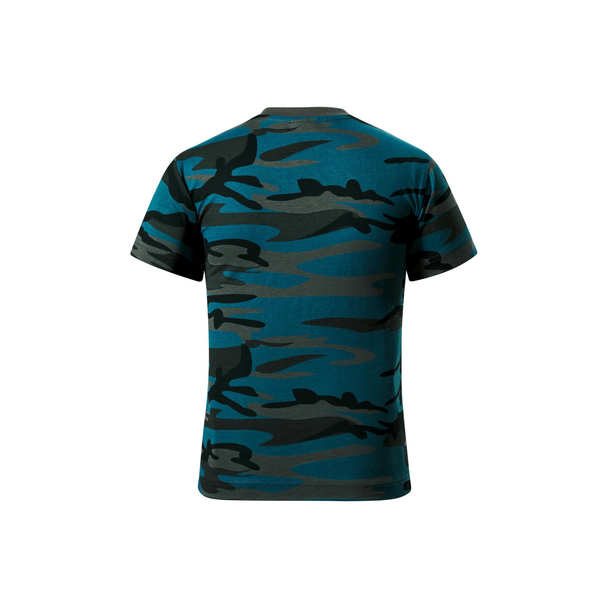 Tricou pentru copii Camouflage 149 camouflage petrol 8 ani