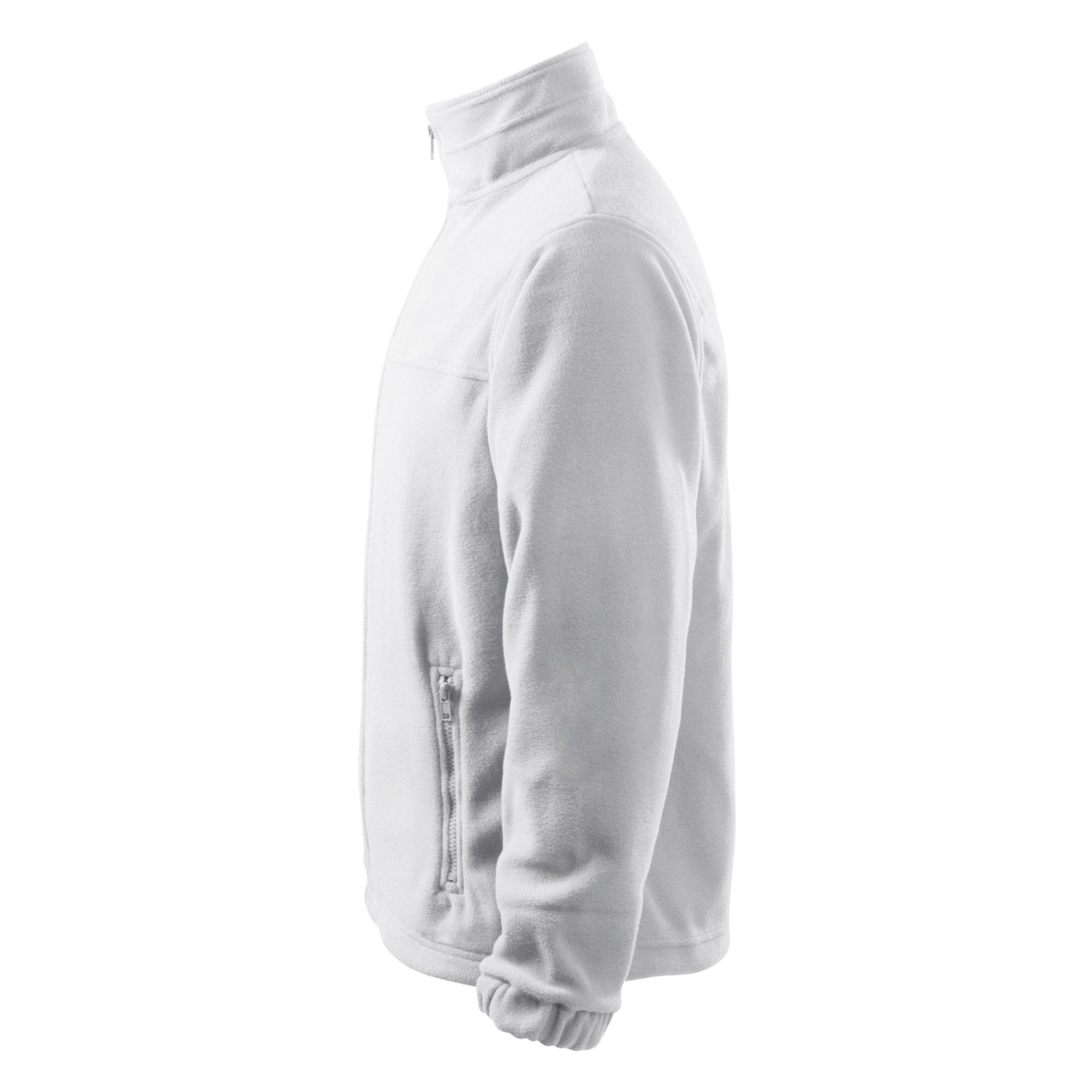 Jachetă fleece pentru bărbaţi Jacket 501 Alb XXL