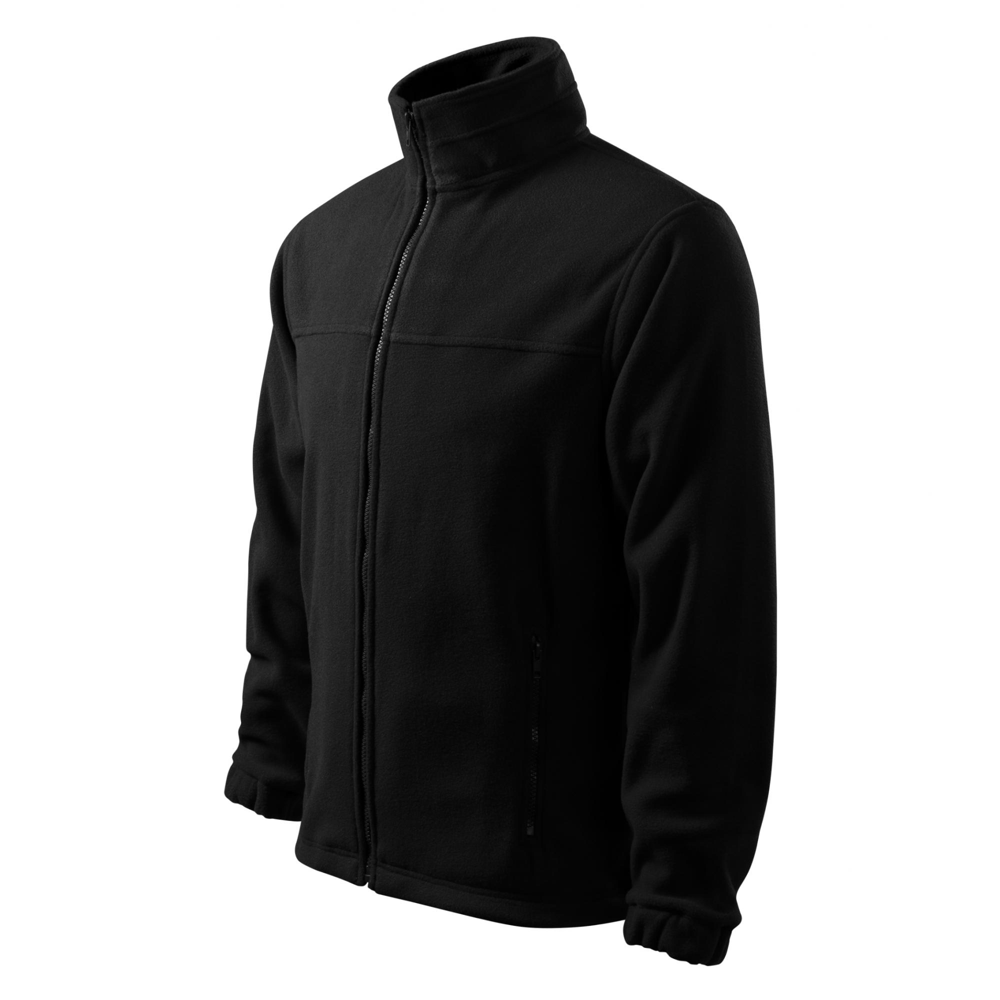 Jachetă fleece pentru bărbaţi Jacket 501 Negru 4XL