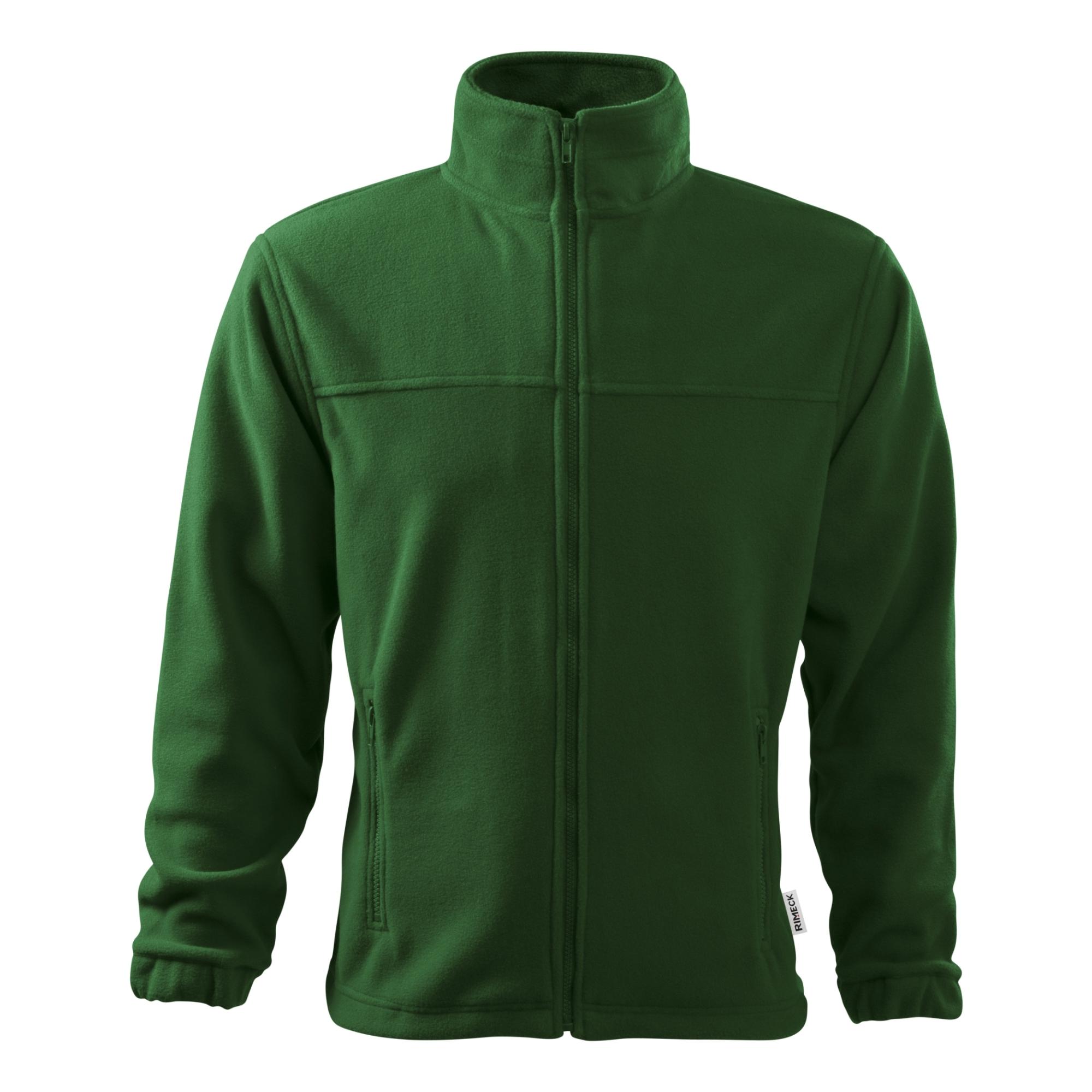 Jachetă fleece pentru bărbaţi Jacket 501 verde sticlă 06 (brand label) L