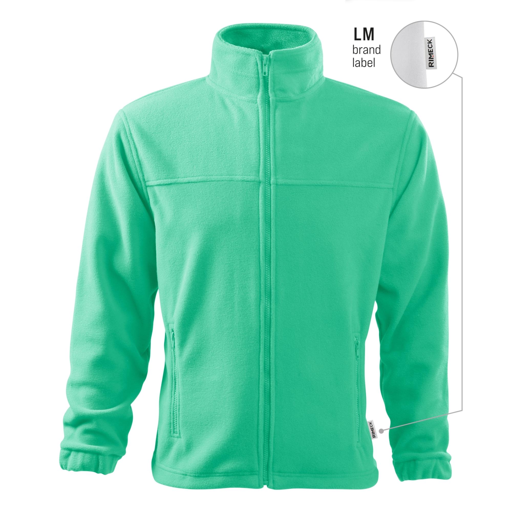 Jachetă fleece pentru bărbaţi Jacket 501 verde mentă 95 (brand label) L