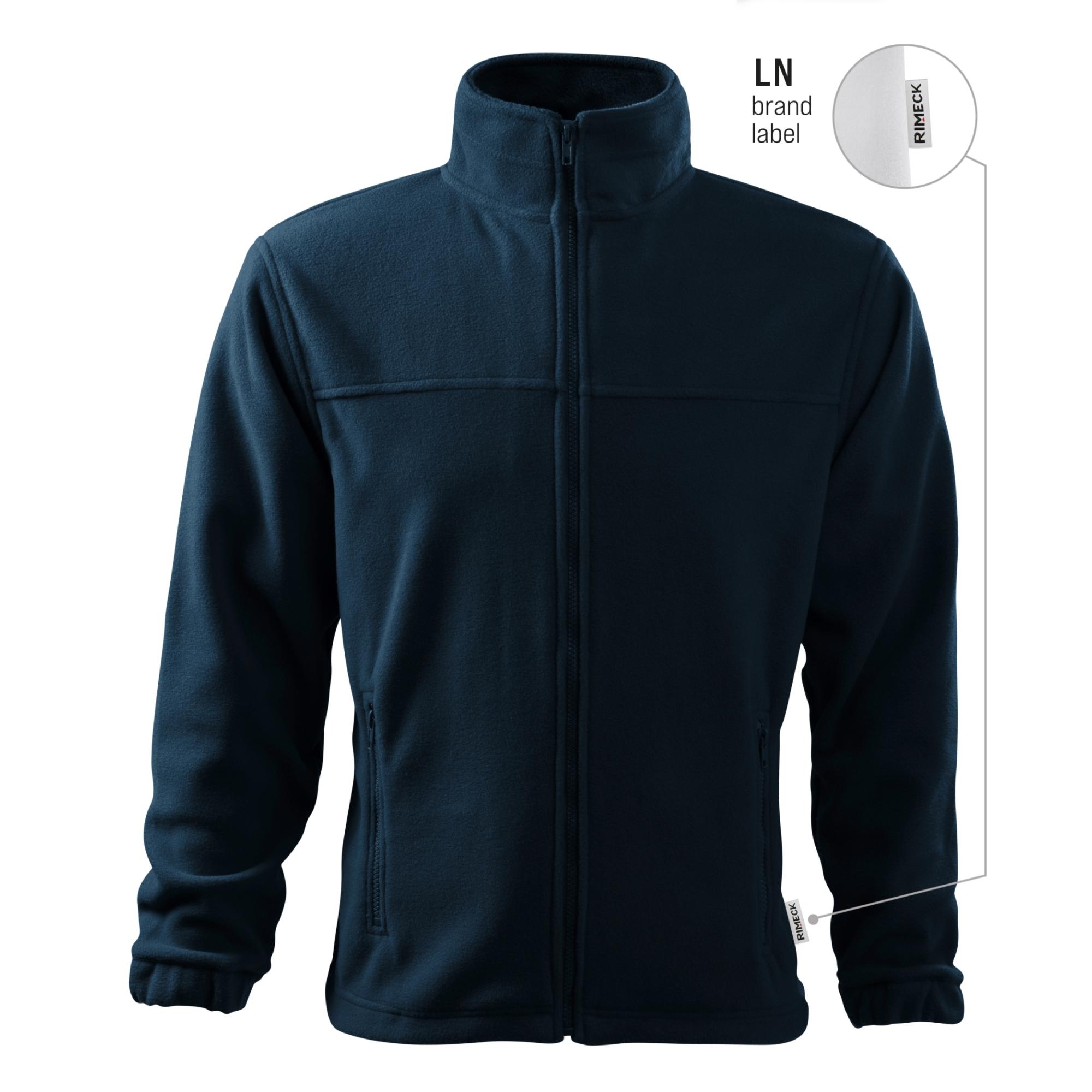 Jachetă fleece pentru bărbaţi Jacket 501 albastru marin 02 (brand label) L