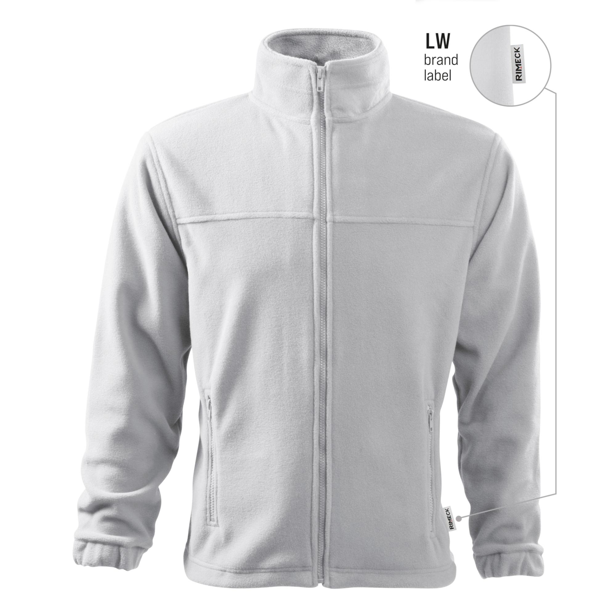 Jachetă fleece pentru bărbaţi Jacket 501 alb 00 (brand label) L