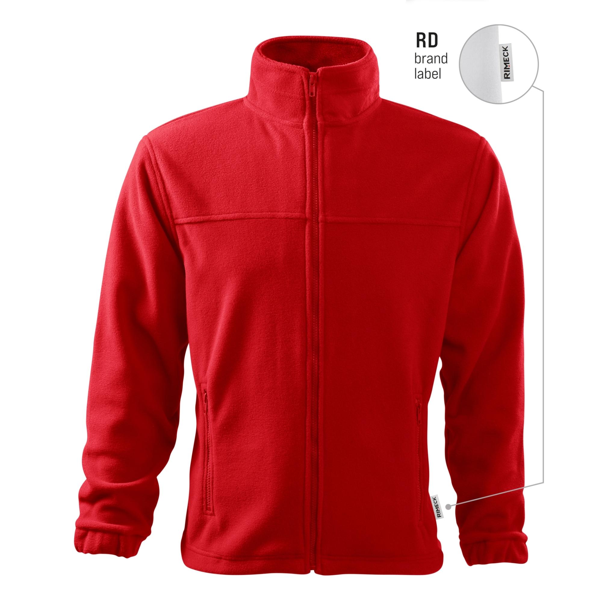 Jachetă fleece pentru bărbaţi Jacket 501 roşu 07 (brand label) XL