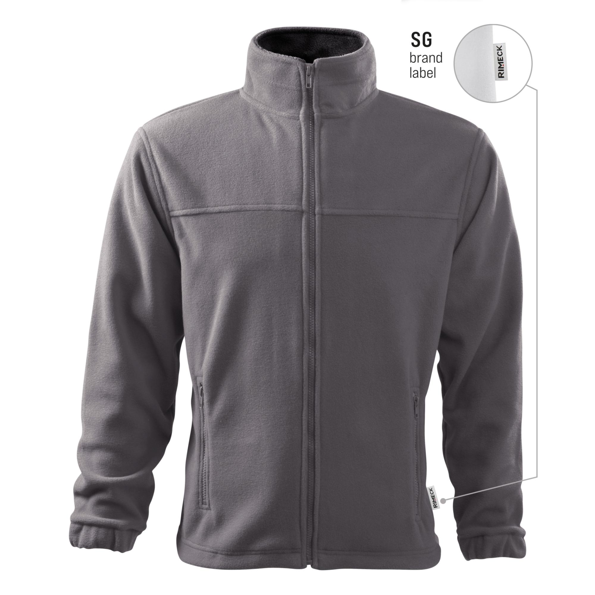 Jachetă fleece pentru bărbaţi Jacket 501 gri metalic 36 (brand label) L
