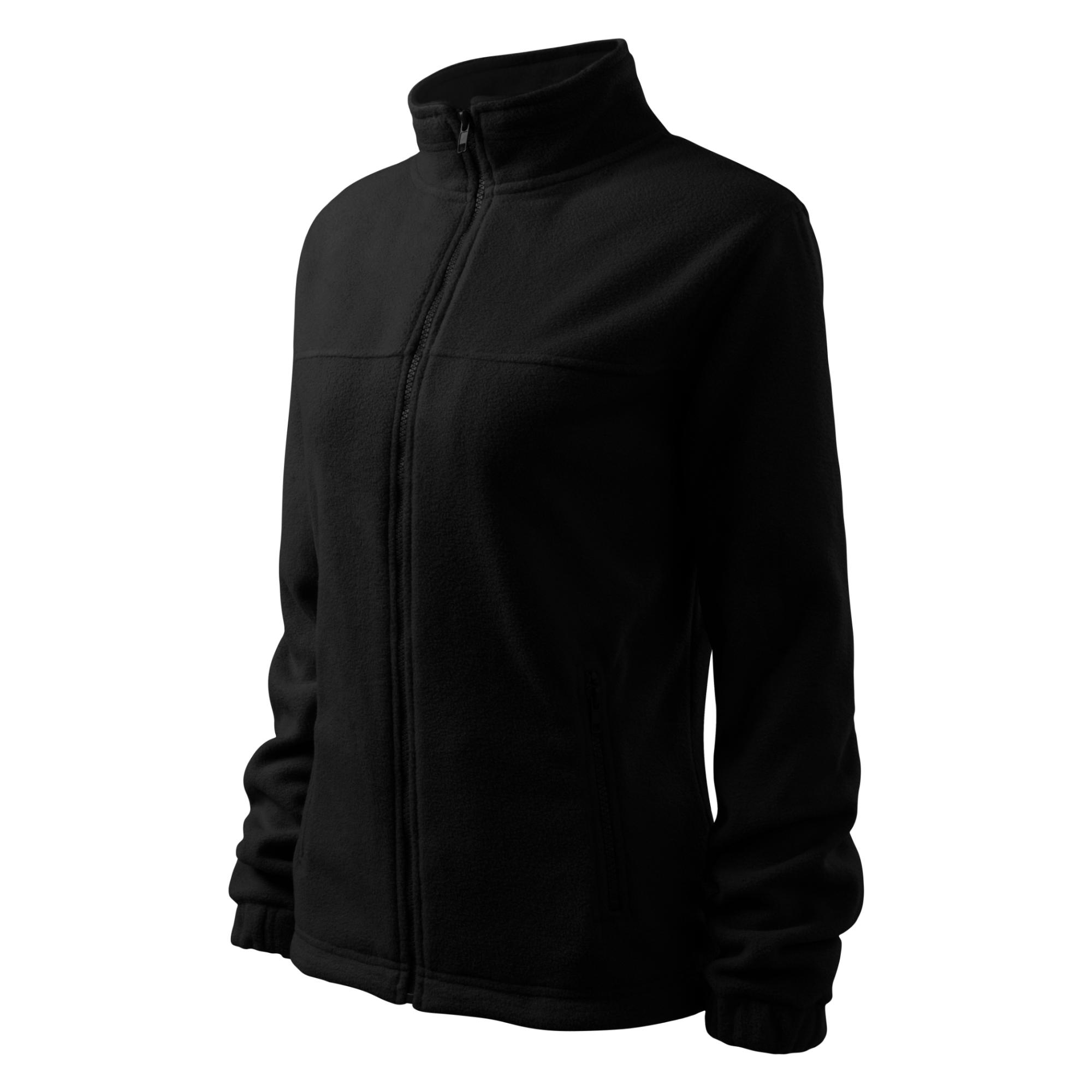 Jachetă fleece pentru damă Jacket 504 negru 01 (brand label) XXL